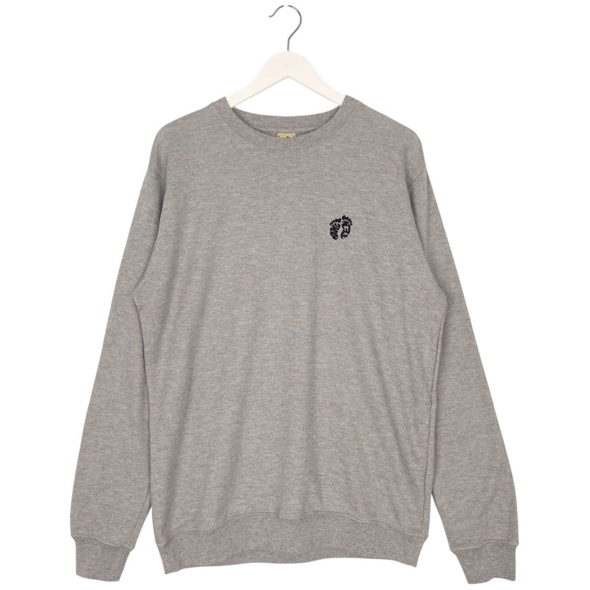 Vintage Vintage Han Teng Sweatshirt Crewneck Logo Embroidery Grey Size US L / EU 52-54 / 3 - 1 Thumbnail