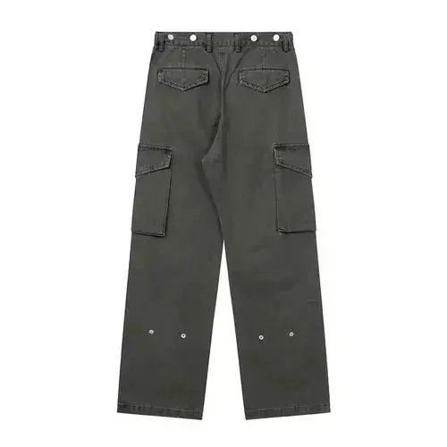 Jean fade distressed cargo pants Size US 32 / EU 48 - 3 Thumbnail