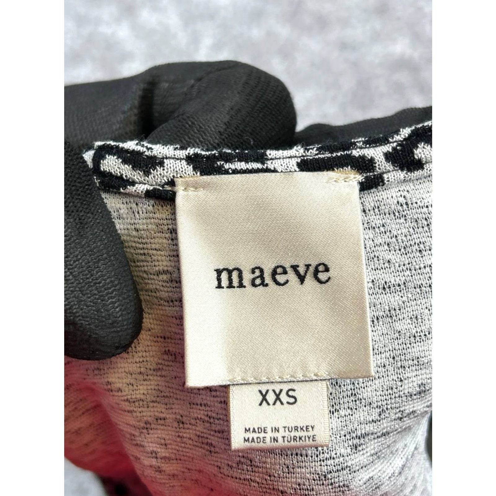 Vintage Maeve Shirt Womens Xxs Black White Knit Blouse Size XXS / US 00 / IT 34 - 3 Thumbnail