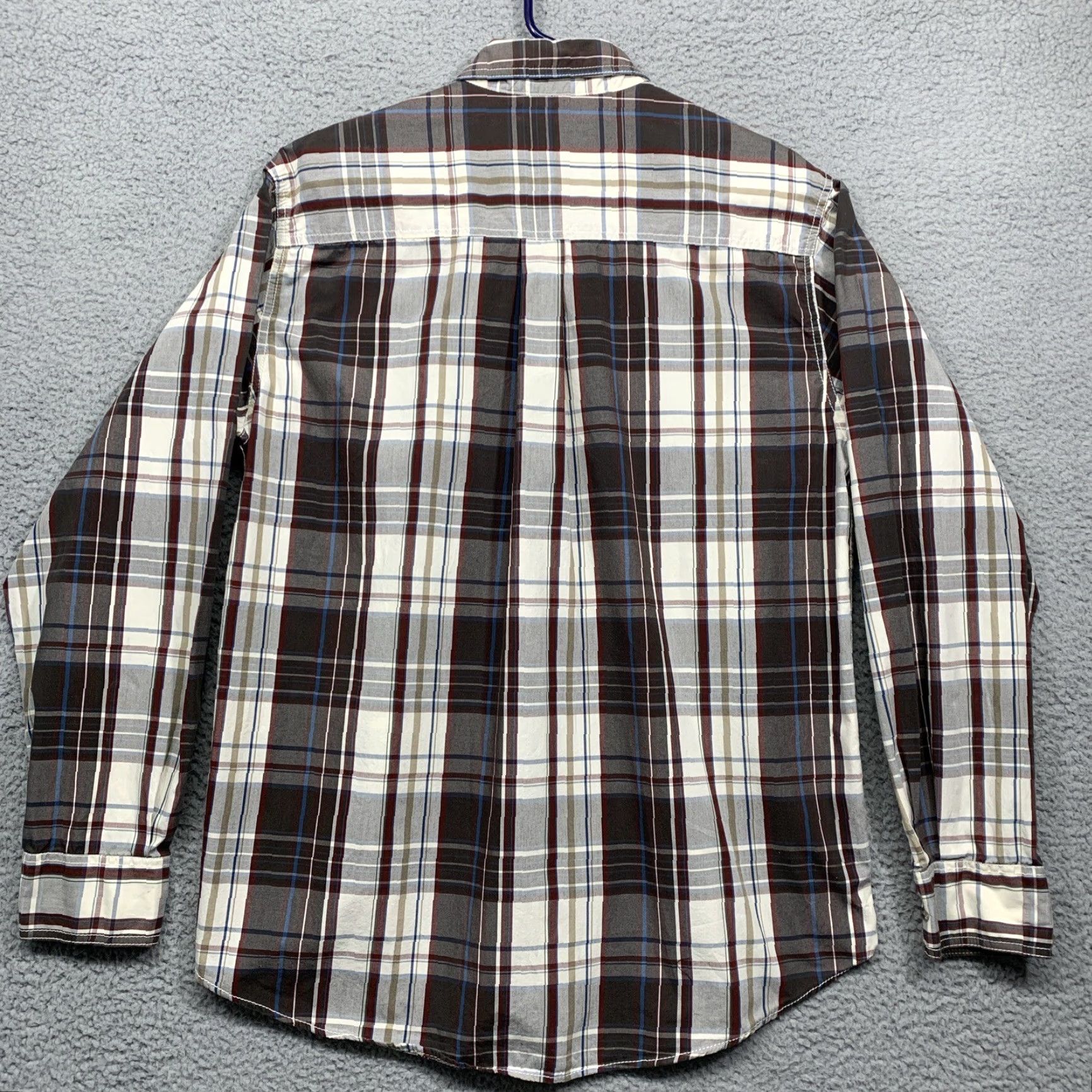 Vintage Ruff Hewn Men's Long Sleeve Shirt Button-Down Brown/Cream Plaid Size Large Size US L / EU 52-54 / 3 - 4 Thumbnail