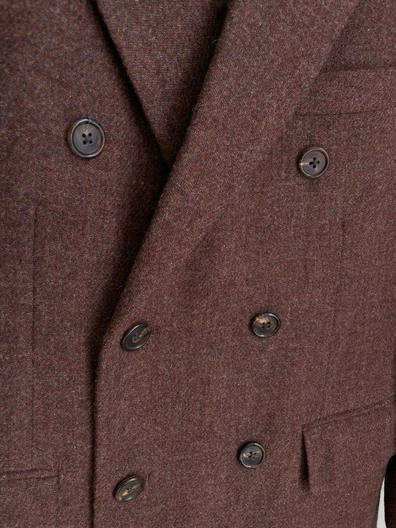 Yohji Yamamoto Yohji Yamamoto size s Red coffee blazer 2504-Nextarrow Size 36S - 4 Thumbnail