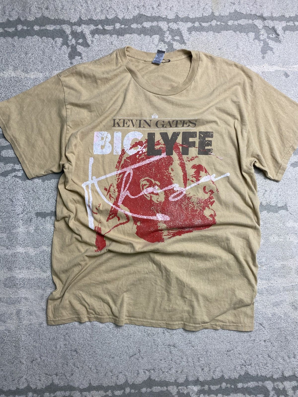Japanese Brand Official TShirt The BIG LYFE Song Kevin Gate American Rapper Size US L / EU 52-54 / 3 - 1 Thumbnail