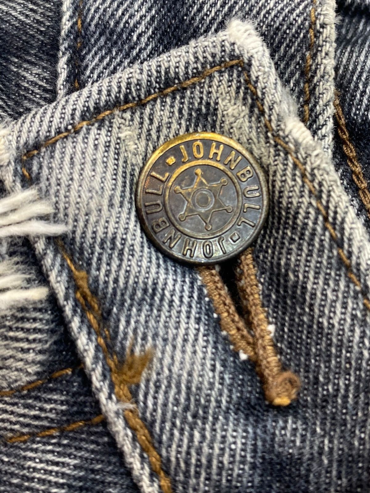 Johnbull John Bull Whiskers Faded Wash Style Straight Cut Jeans Size US 30 / EU 46 - 10 Thumbnail