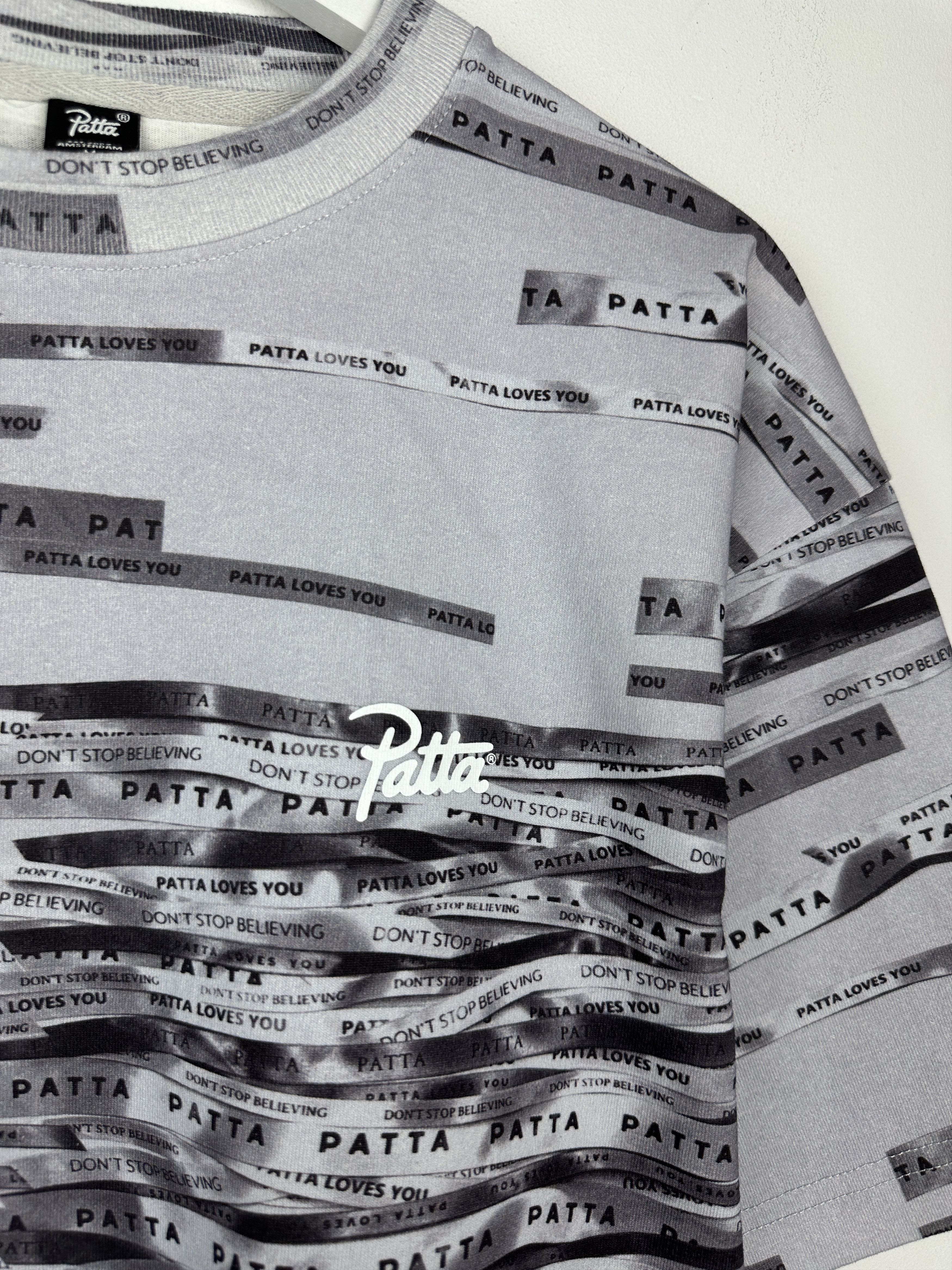 Patta Patta Multi Logo All Over Print Graphic T Shirt Tee Size US M / EU 48-50 / 2 - 6 Thumbnail