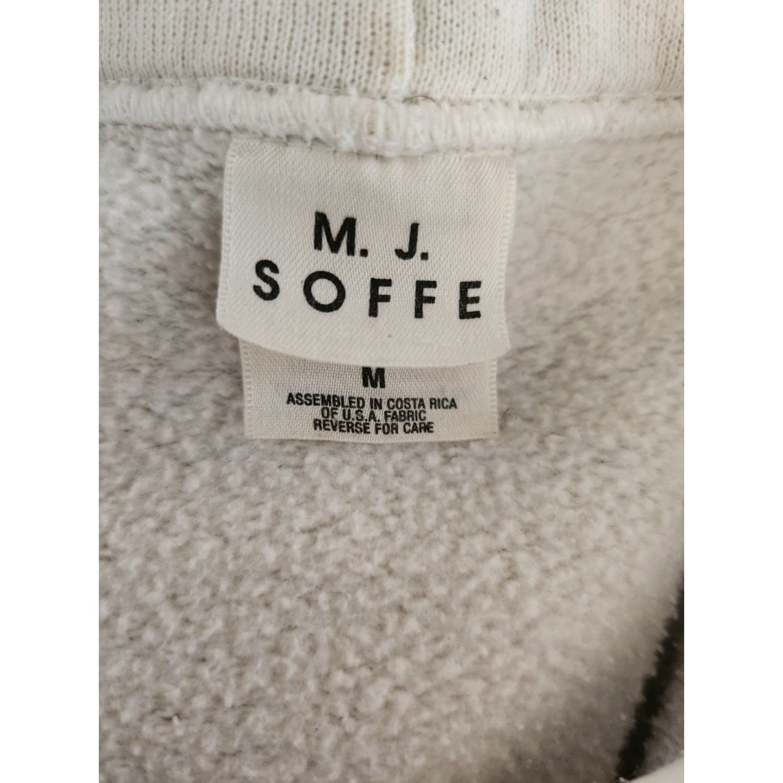 Soffe VINTAGE 90s Michigan Wolverines White Hoodie Sweatshirt M Long Sleeve Cotton MJ Soffe Mens Size US M / EU 48-50 / 2 - 2 Thumbnail