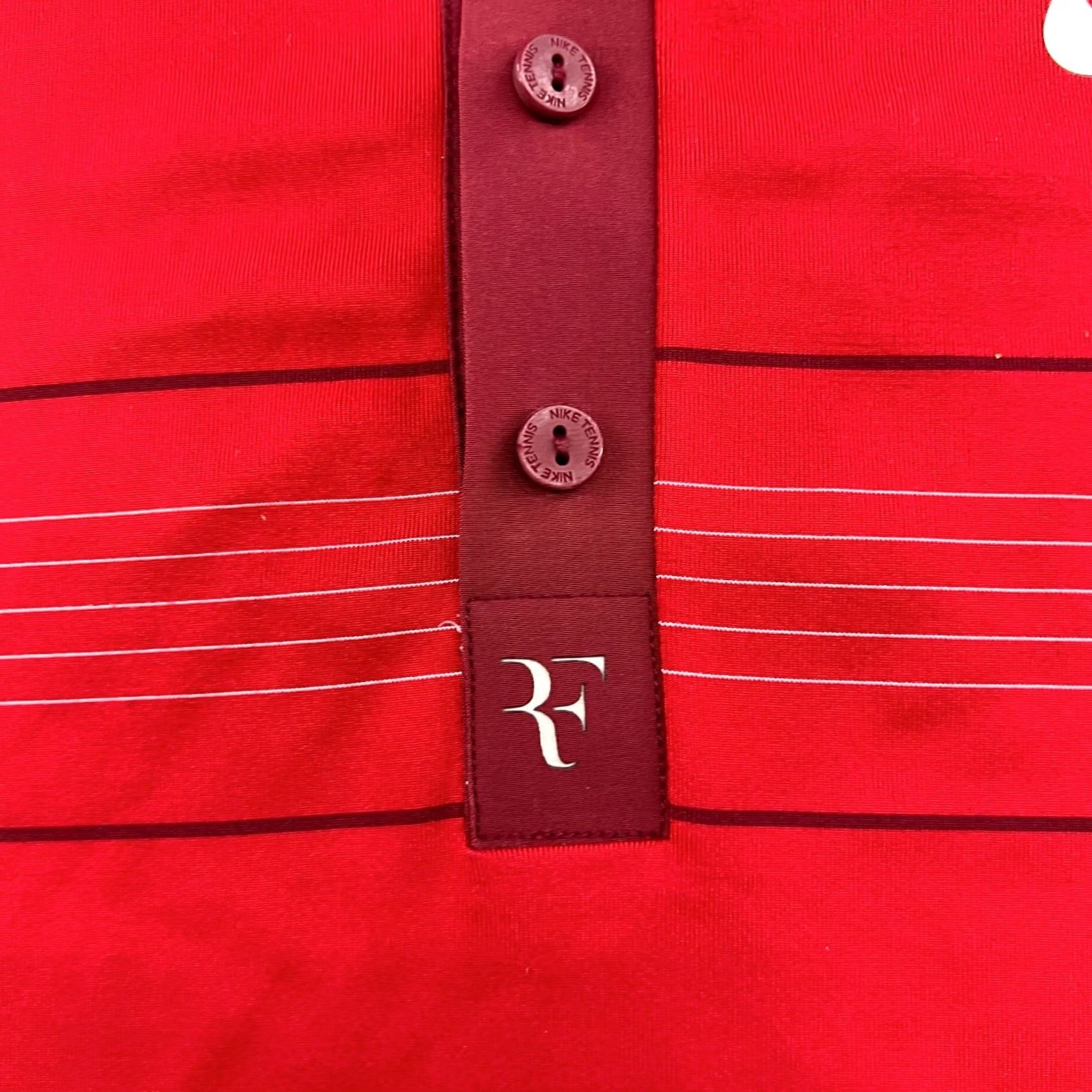 Nike Nike Roger Federer 2011 French Open Polo Shirt Mens S Red Tennis Shirt Size US S / EU 44-46 / 1 - 6 Thumbnail