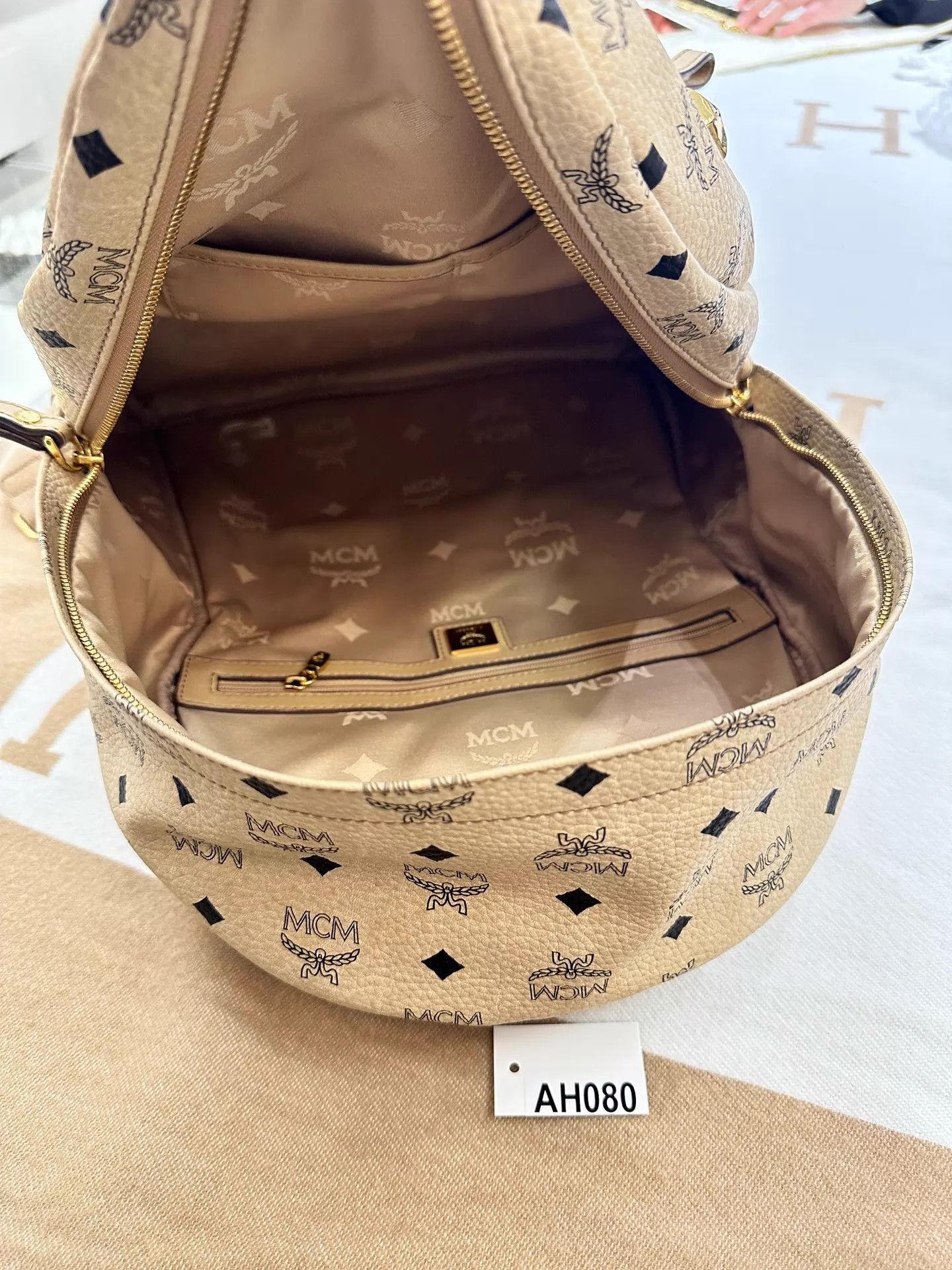 MCM MCM Classic Nail Medium Backpack 33x15x41 NM AH080 Size ONE SIZE - 8 Thumbnail