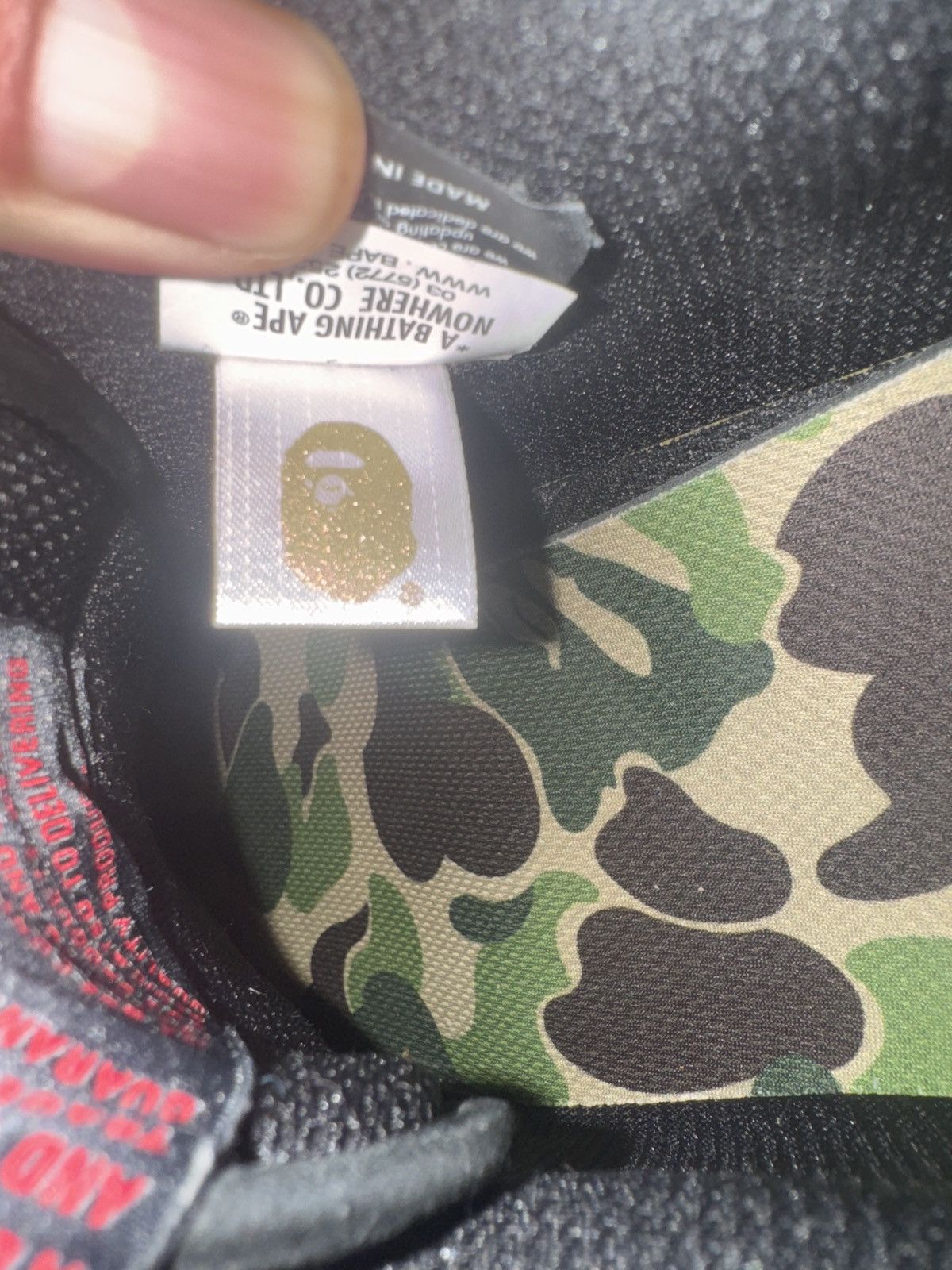 Bape Red And Black Bape Sk8sta Size US 10 / EU 43 - 7 Thumbnail