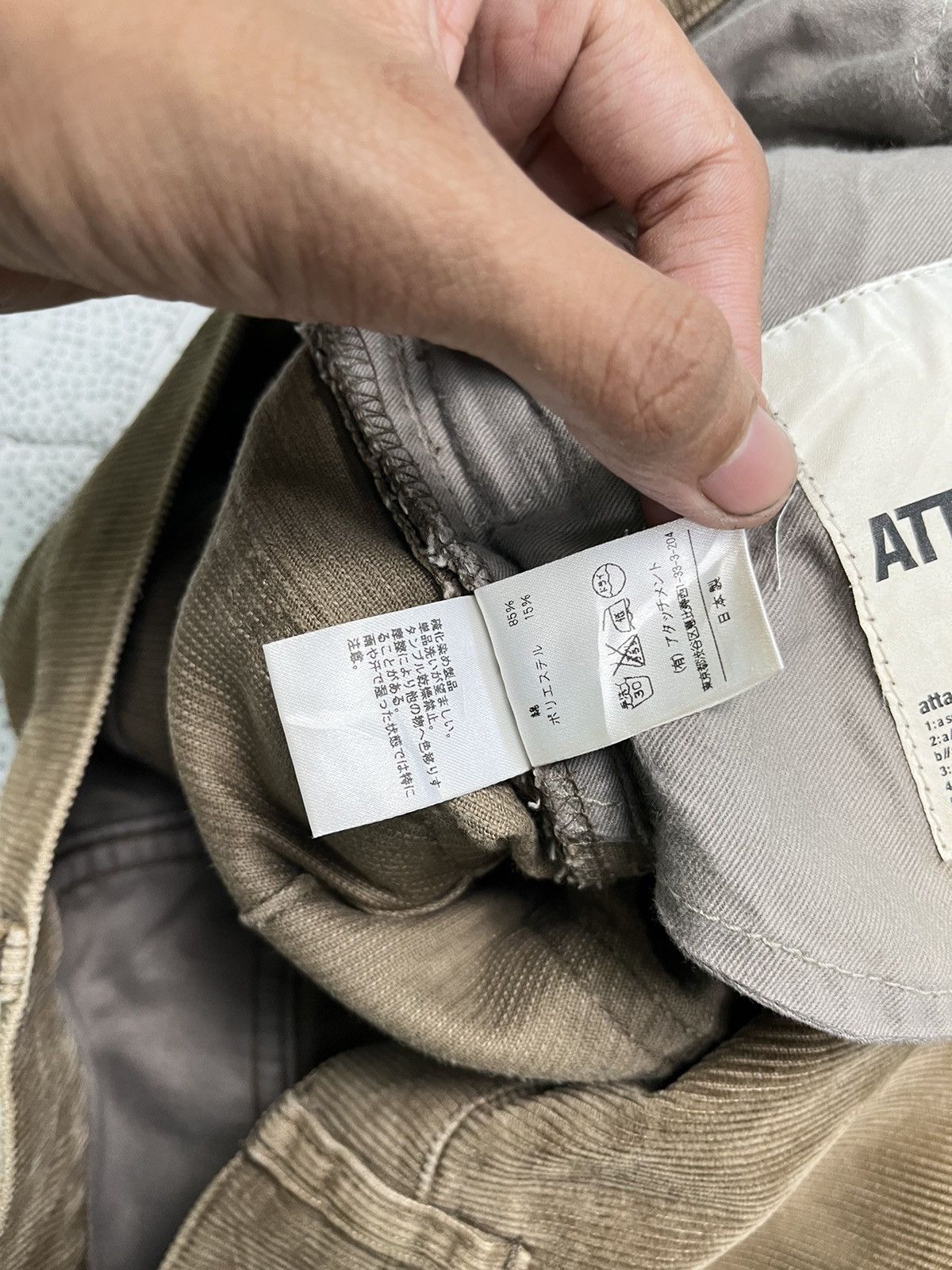Attachment Kazuyuki Kumagai Attachment Curve Corduroy Bondage Pants Size US 30 / EU 46 - 10 Thumbnail