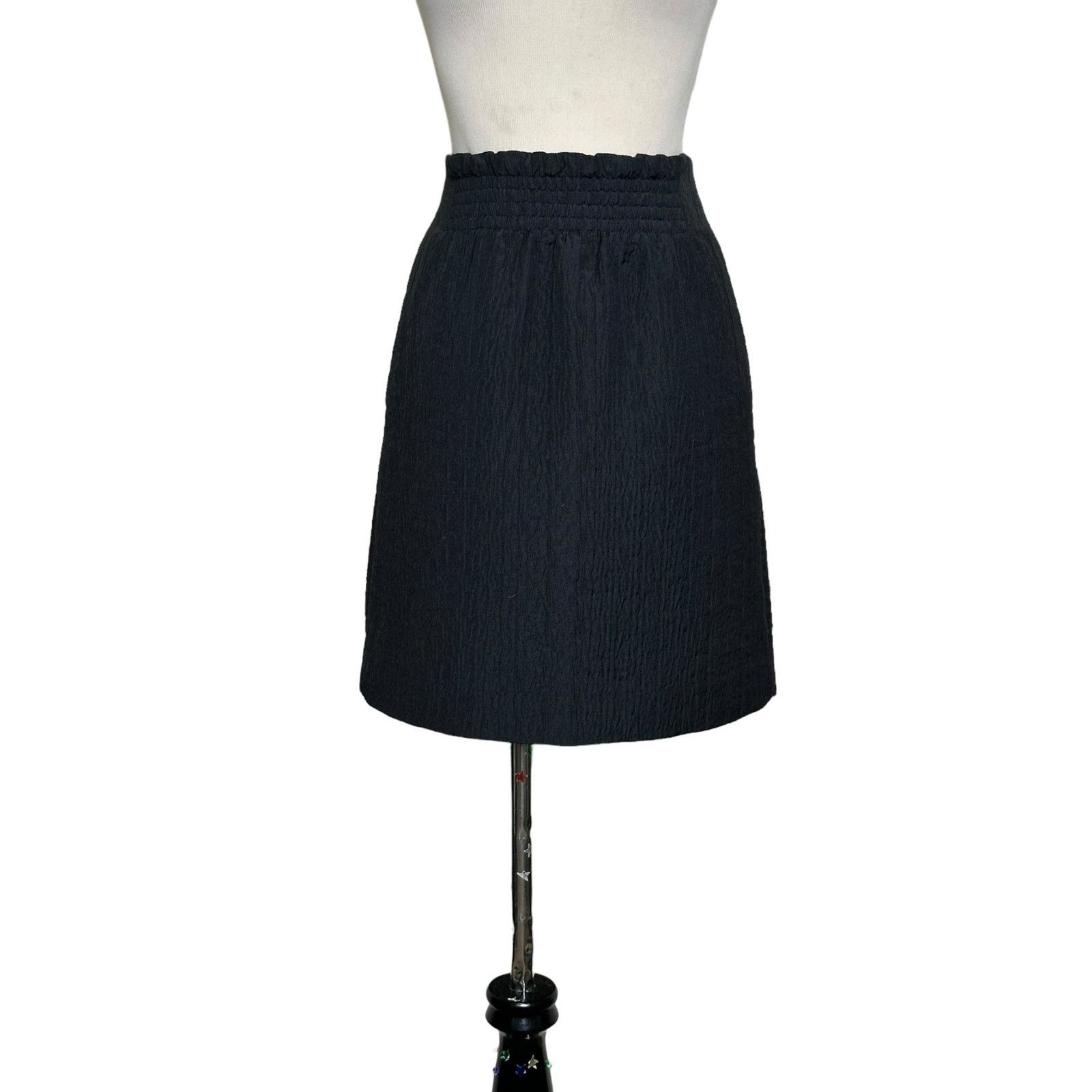 Cos COS black textured high waist mini skirt size 4 Size 27" / US 4 / IT 40 - 14 Thumbnail