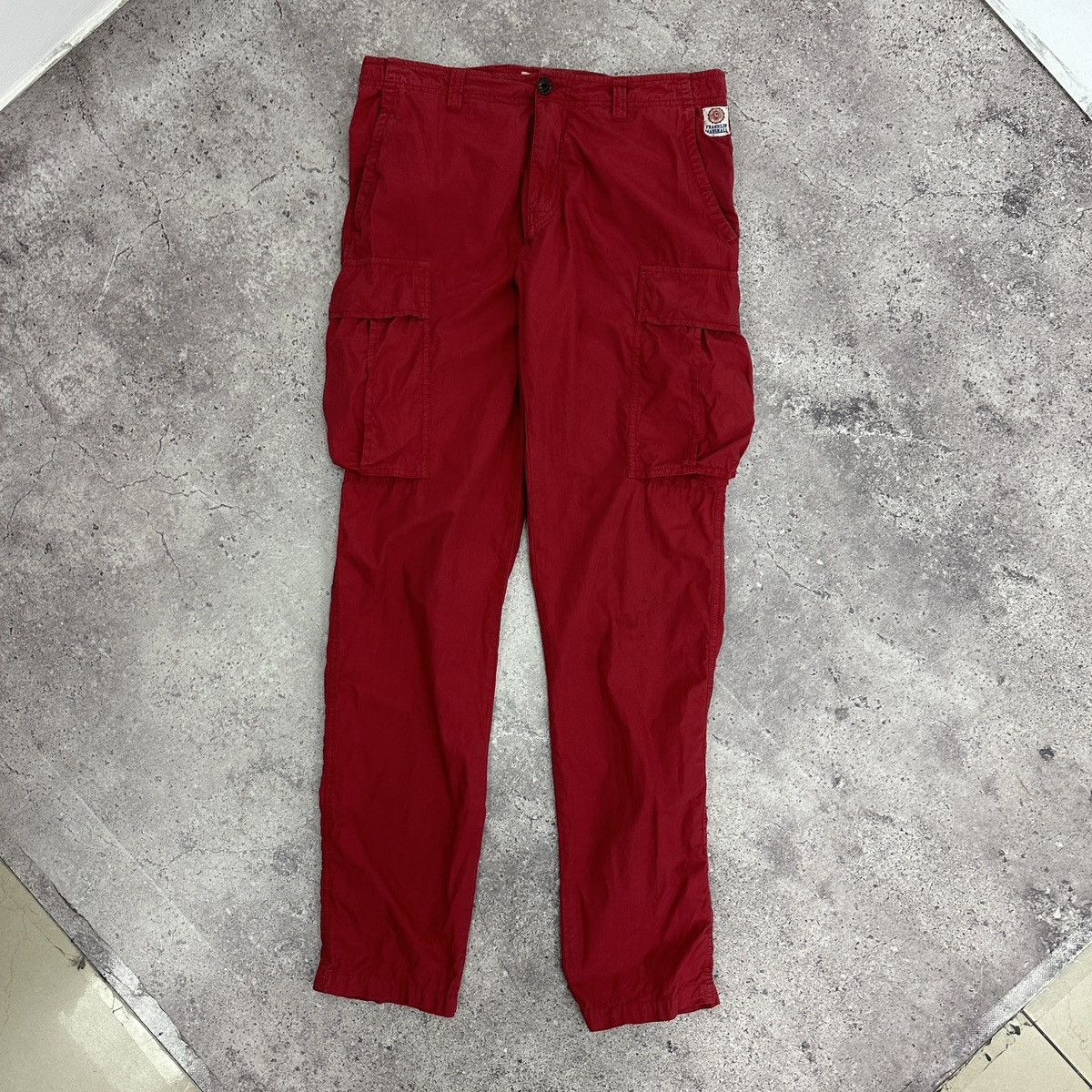 Franklin & Marshall Vintage 00s Franklin & Marshall cargo red pants jeans y2k og Size US 31 - 1 Thumbnail