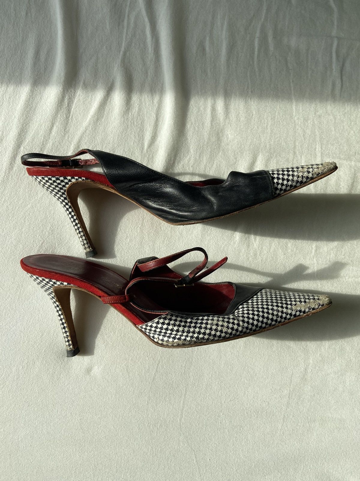 Dolce & Gabbana Dolce & Gabbana Houndstooth Heels Size US 8 / IT 38 - 5 Thumbnail