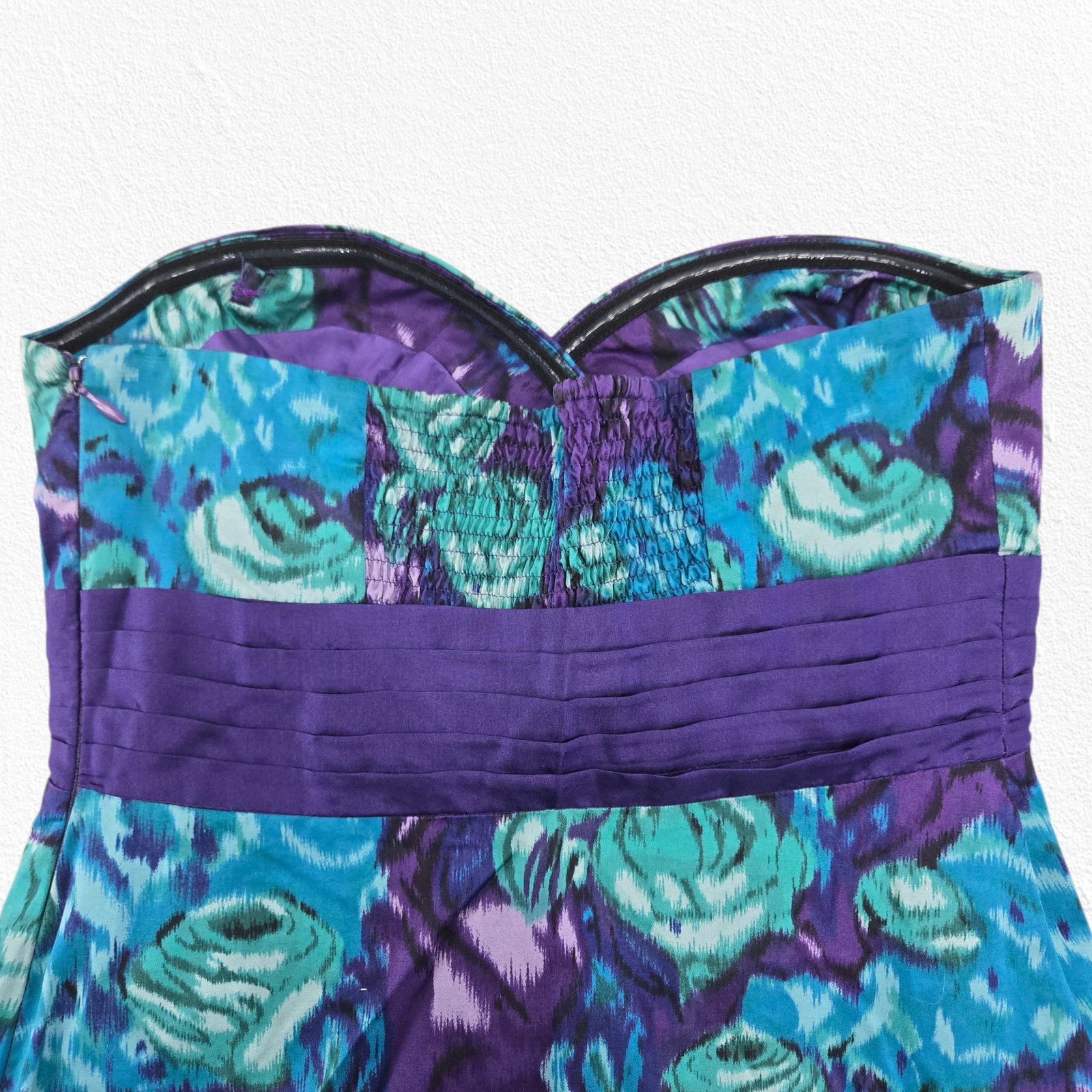 Anthropologie Anthropologie 2010s Floral Strapless Dress Size 0 Size XS / US 0-2 / IT 36-38 - 10 Thumbnail