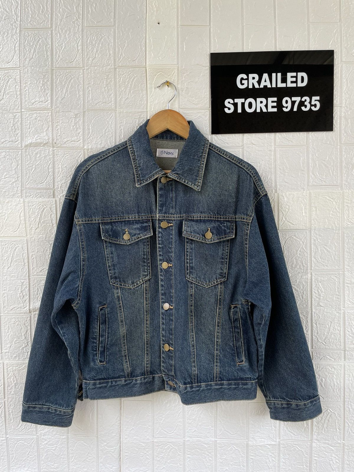 Vintage Navy Denim Jacket
