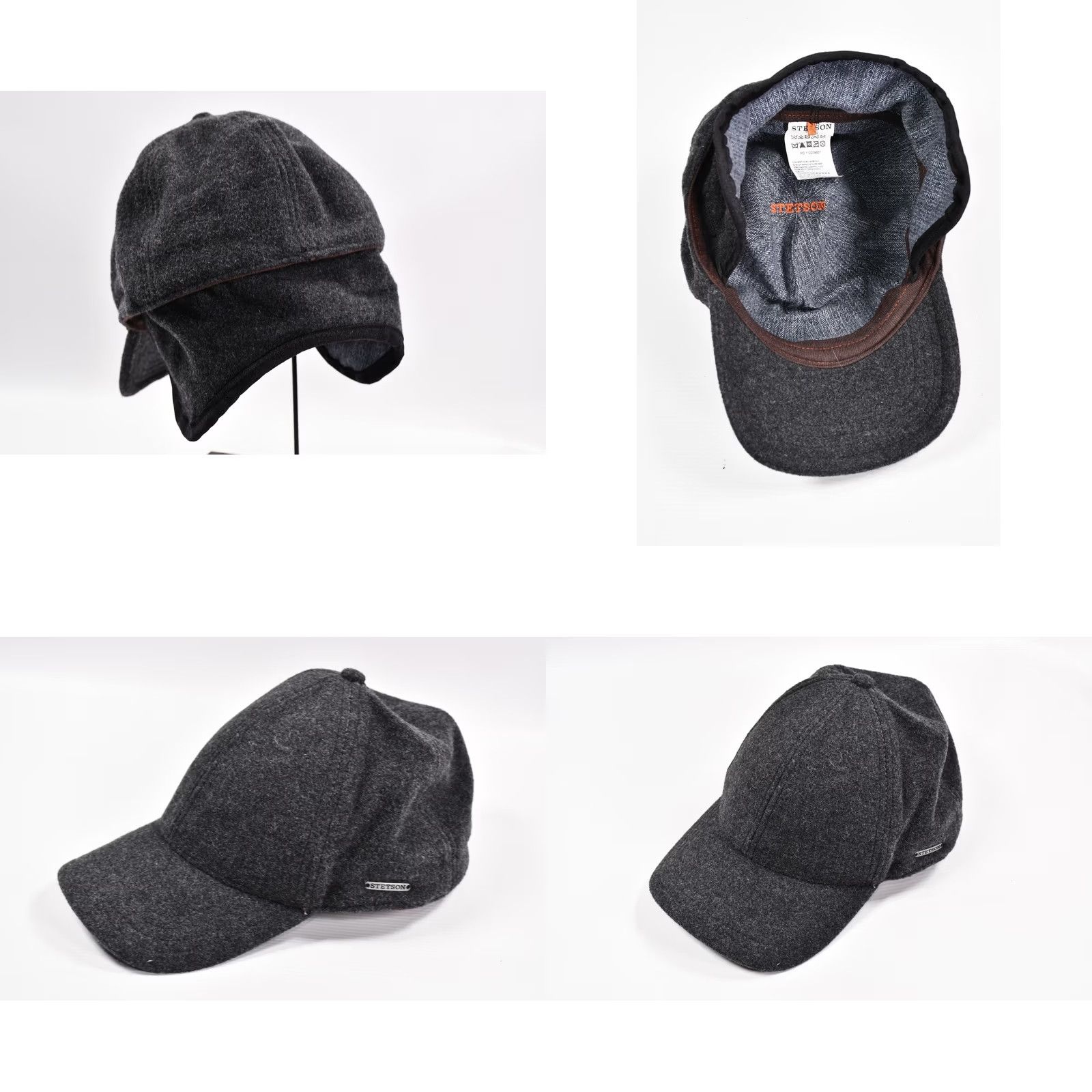 Stetson Stetson Baseball Cap Wool/Cashmere Men's Hat L Black Wool/Cashmere Baseball Cap Mens L Black Size ONE SIZE - 8 Thumbnail
