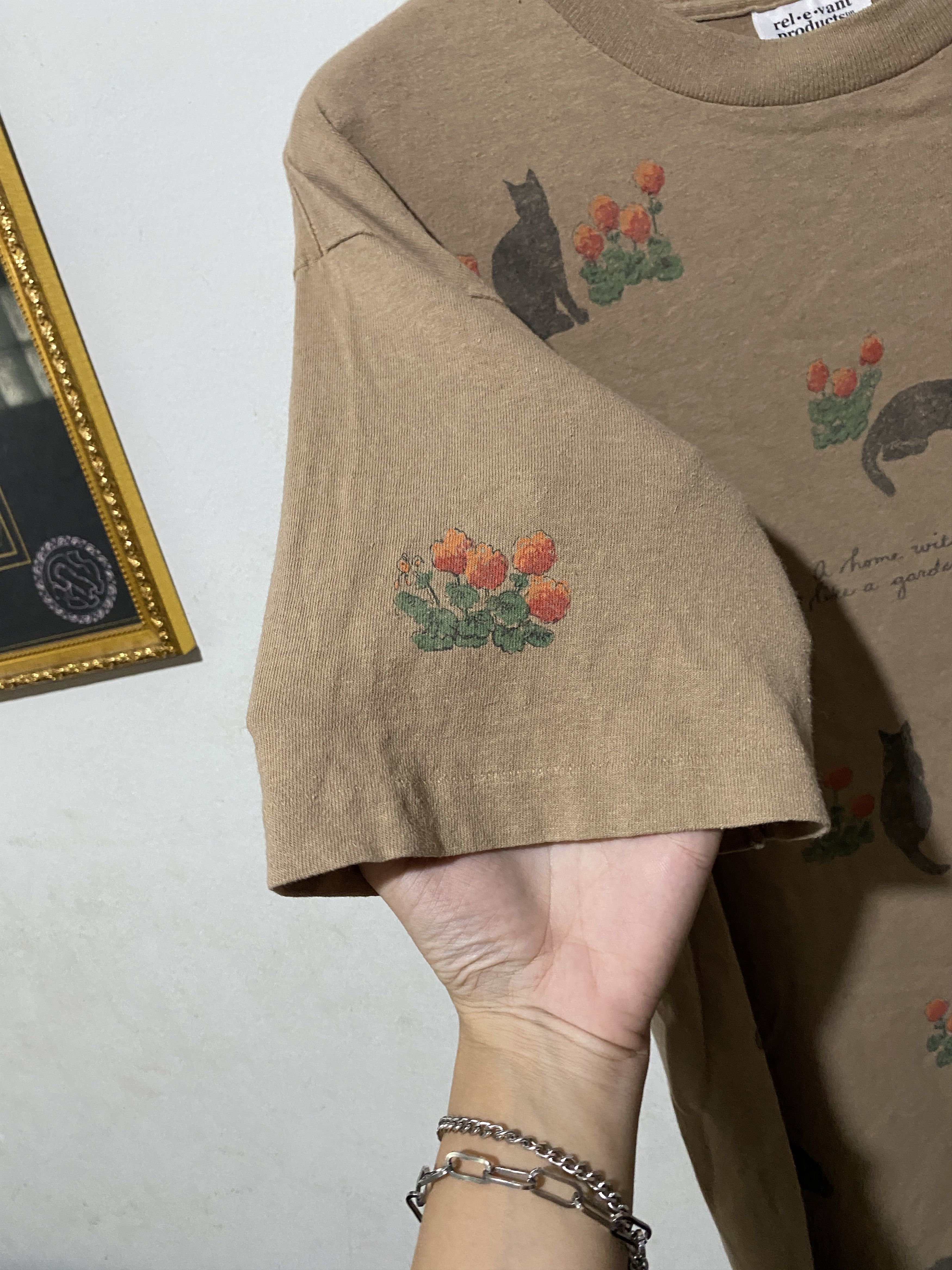 Vintage Vintage 90s Cat Shirt Size US L / EU 52-54 / 3 - 4 Thumbnail