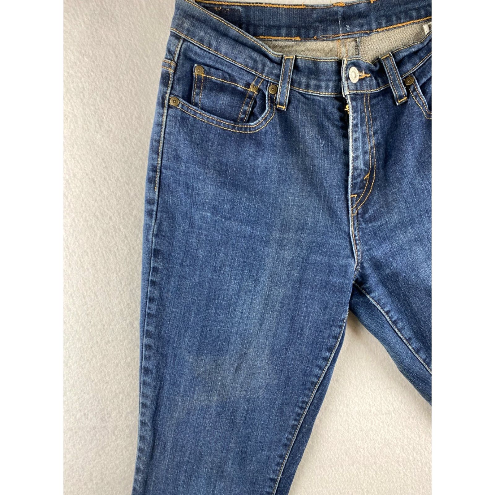 Levi's Levi's Jeans Womens 8 Bootcut Denim Pockets Dark Wash Blue 5-Pocket Regular Stretch Size 30" / US 8 / IT 44 - 7 Thumbnail