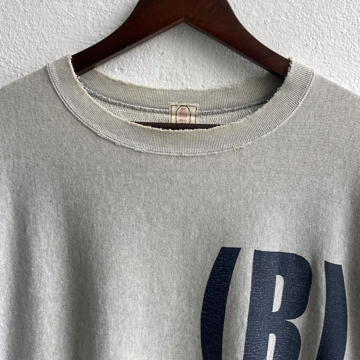 Bape Vintage 90's "Distress Bathing Ape" Sweatshirt Size US L / EU 52-54 / 3 - 4 Thumbnail