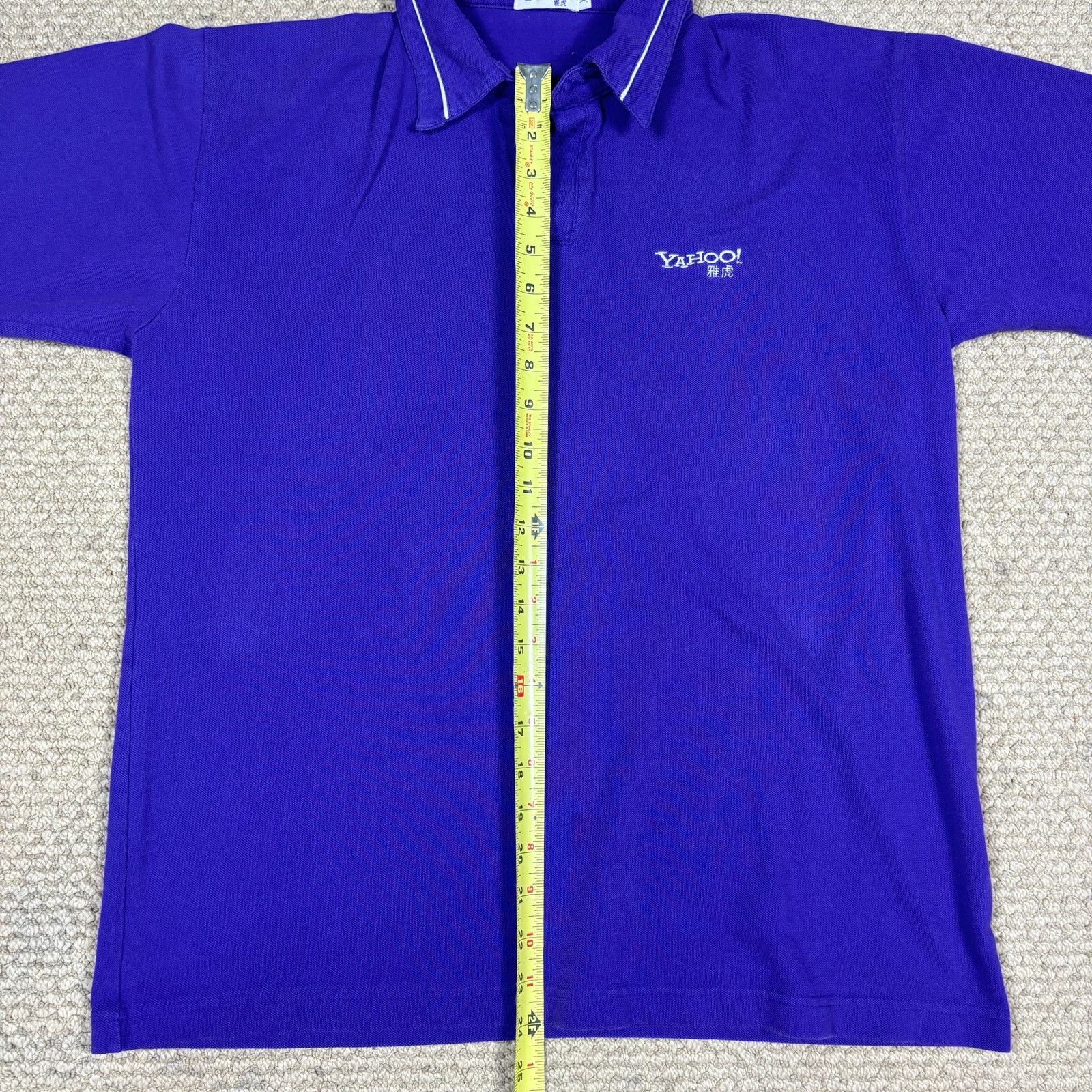 Vintage Vintage 1999 Yahoo China Japan pruple polo mens XL retro 90s Size US XL / EU 56 / 4 - 7 Thumbnail