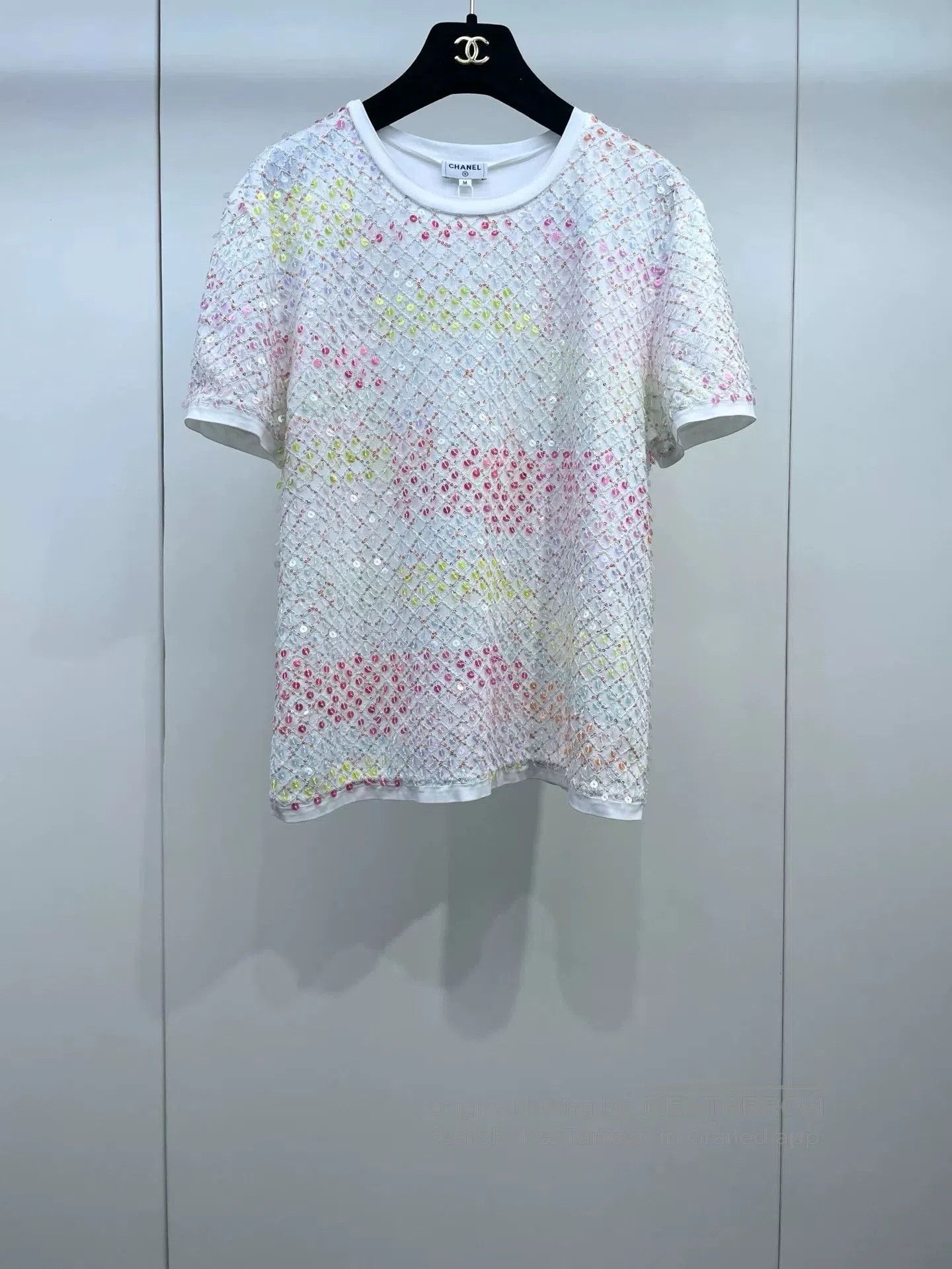 Chanel Chanel Beach Sequin Short Sleeve Top. Size M / US 6-8 / IT 42-44 - 1 Thumbnail