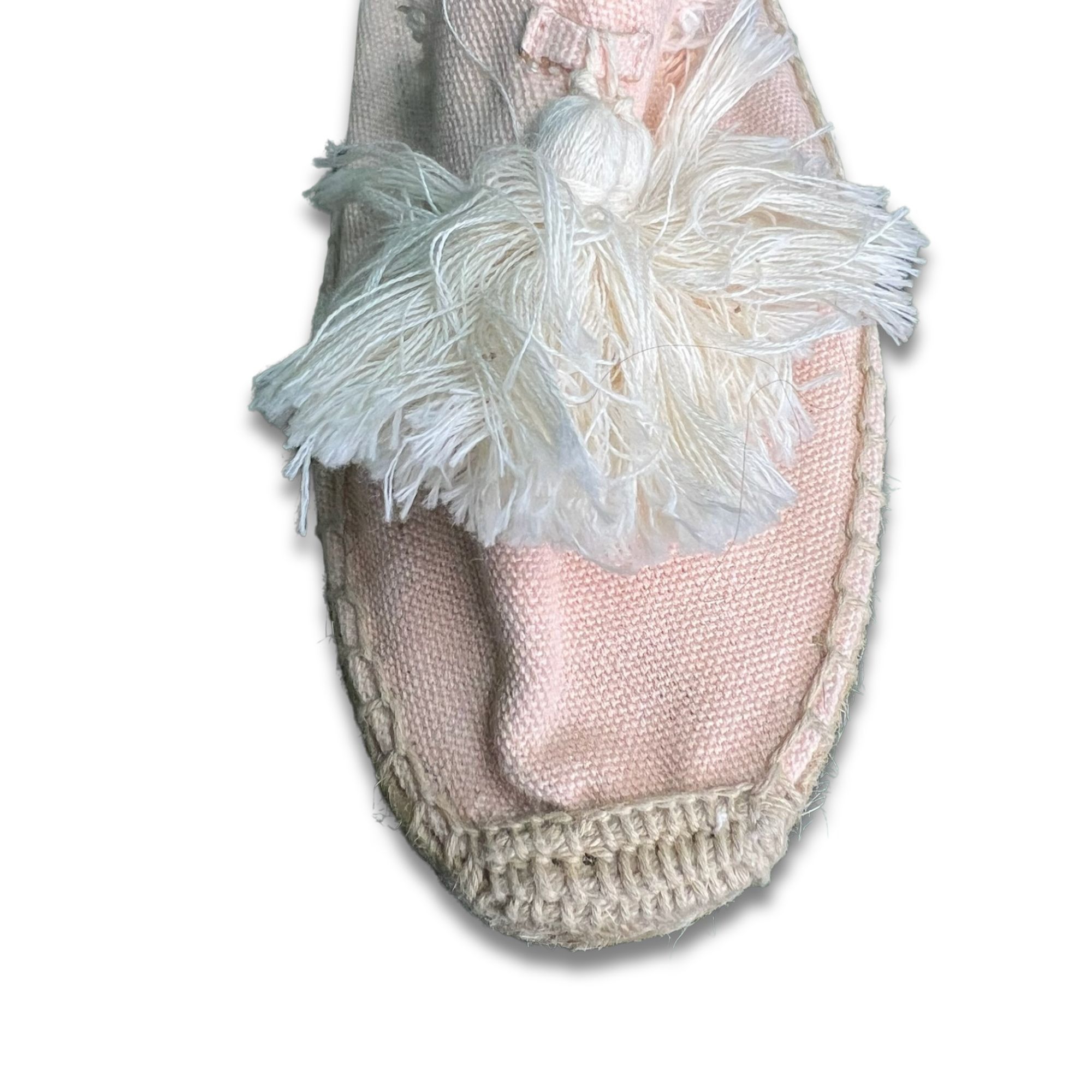 Soludos Soludos Peony Pink Suede Tassel Espadrille Mules Size 7.5 Size US 7.5 / IT 37.5 - 4 Thumbnail