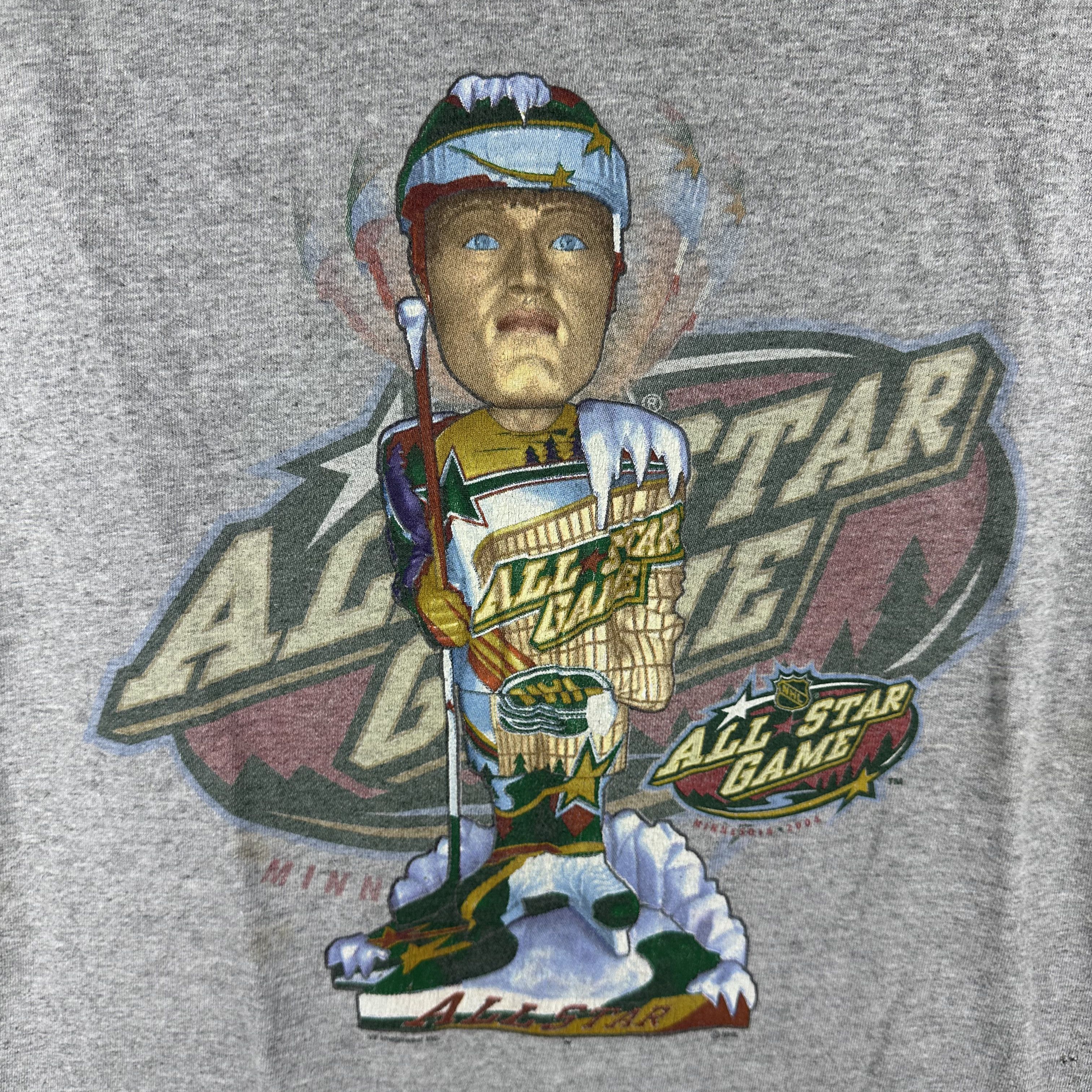 Vintage 2004 NHL Hockey All Star Game Minnesota Promo T-Shirt Size US L / EU 52-54 / 3 - 2 Thumbnail