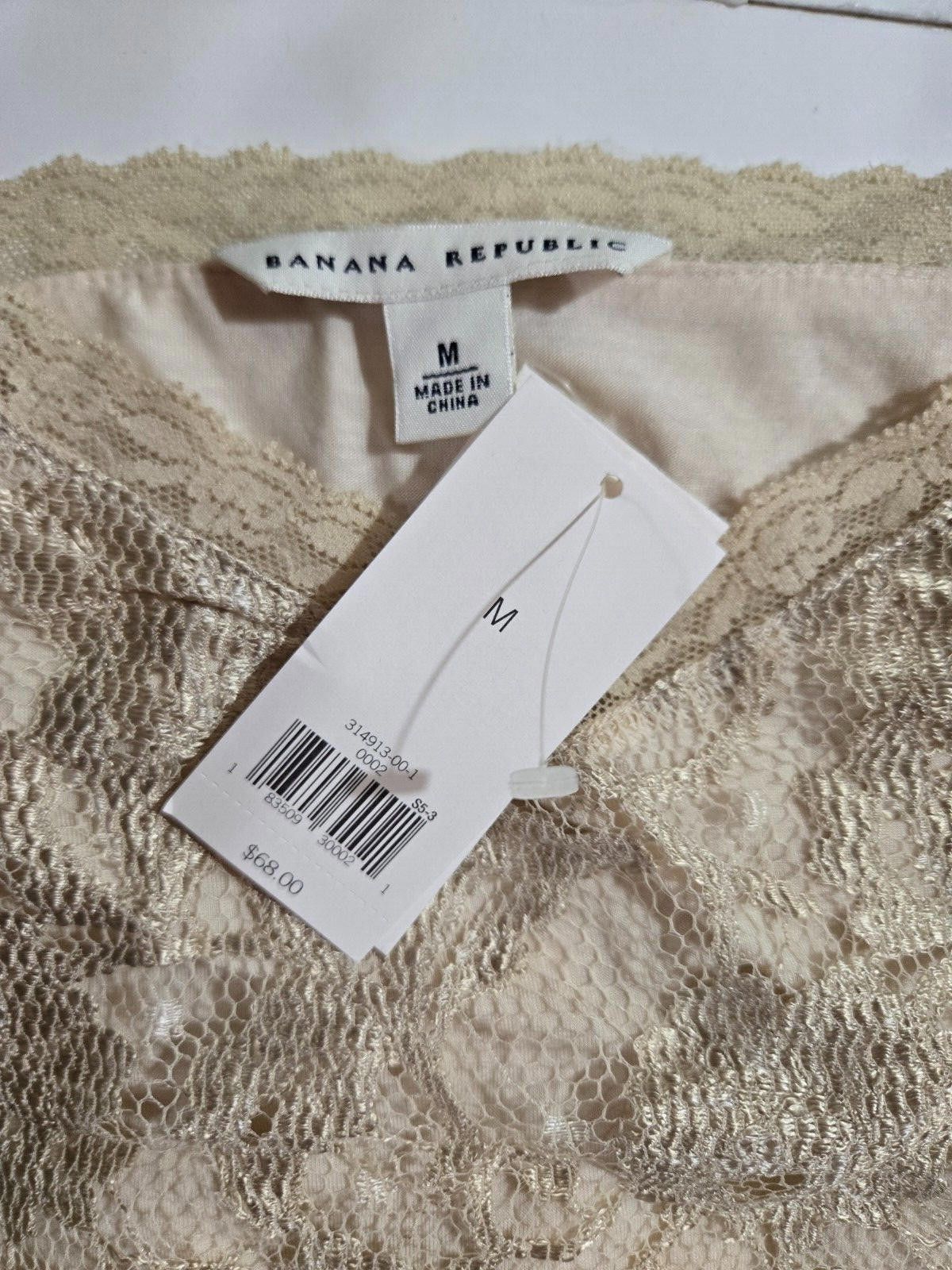 Banana Republic Banana Republic Cami Spaghetti Straps Lace 2005 Y2K Vintage Size M / US 6-8 / IT 42-44 - 2 Thumbnail