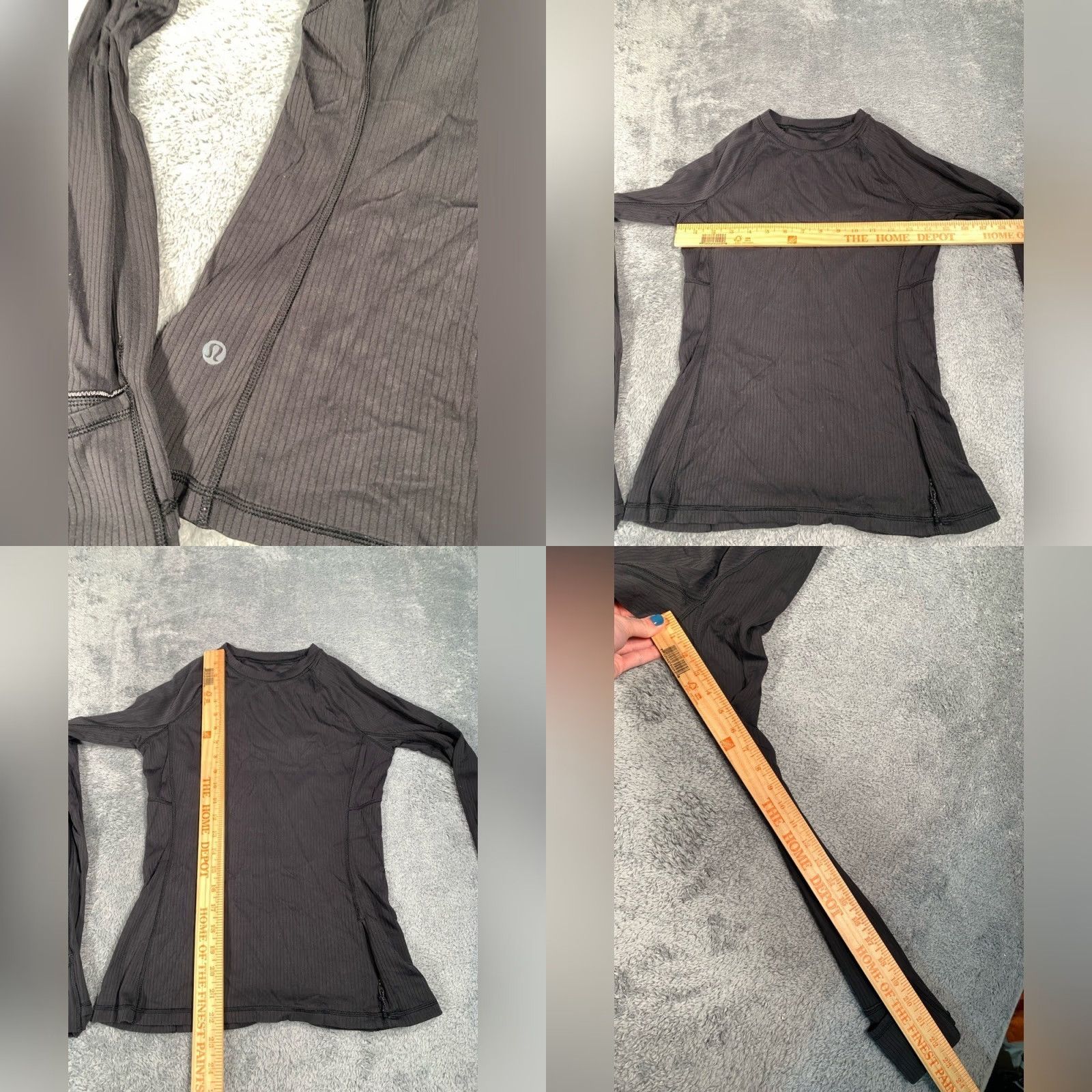 Lululemon Lululemon Women's Black Ribbed Long Sleeve Top Size S User: Lululemon Women's Black Ribbed Long Sleeve Top Size S Size S / US 4 / IT 40 - 8 Thumbnail