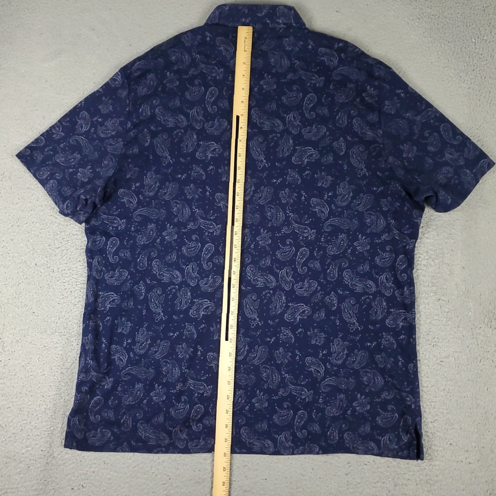 Ralph Lauren Ralph Lauren Polo Shirt Blue Paisley Men's XL Short Sleeve Classic Fit Size US XL / EU 56 / 4 - 4 Thumbnail