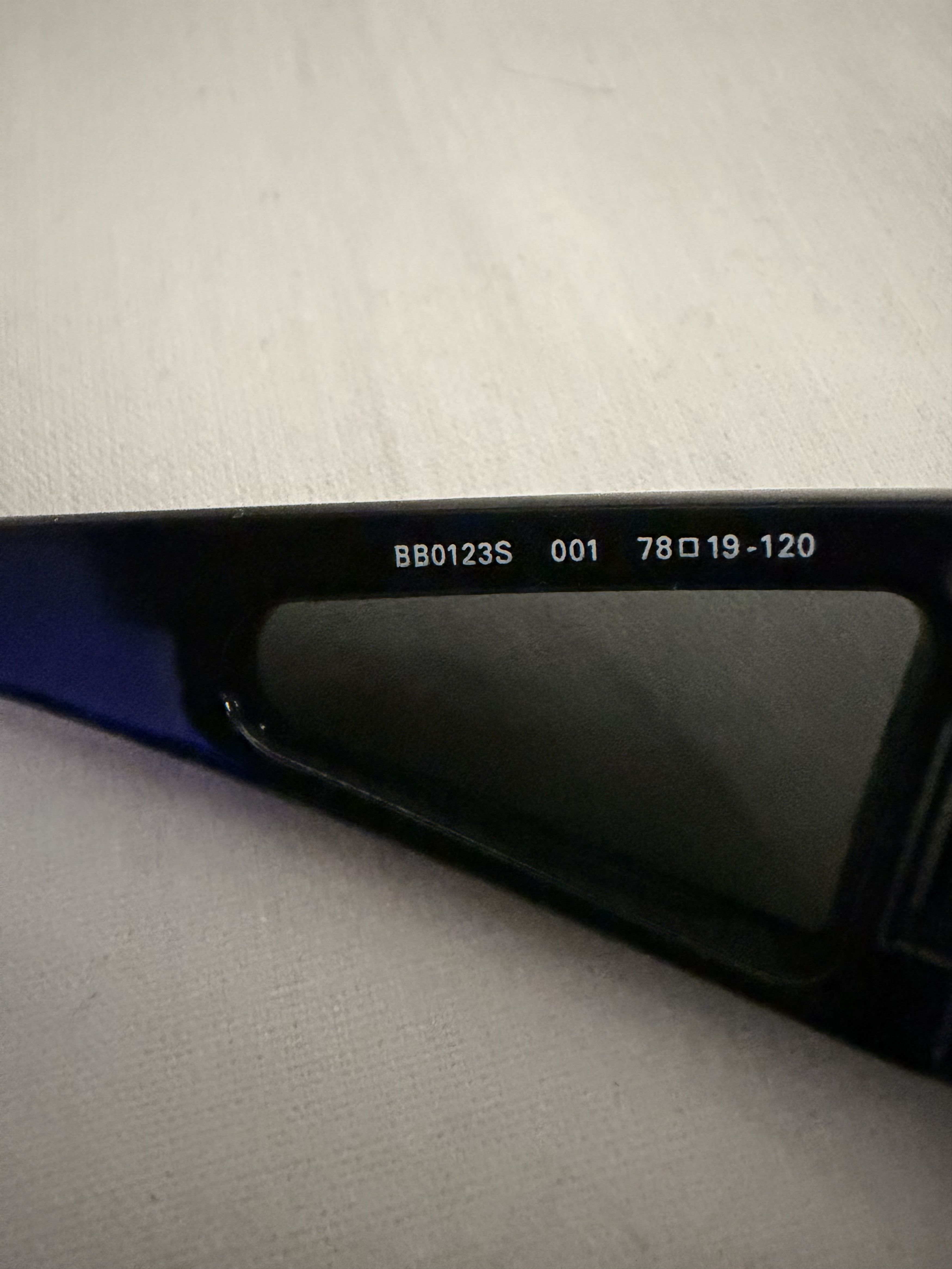 Balenciaga BB0123S Wrap Sunglasses (Color 001) Size ONE SIZE - 12 Thumbnail