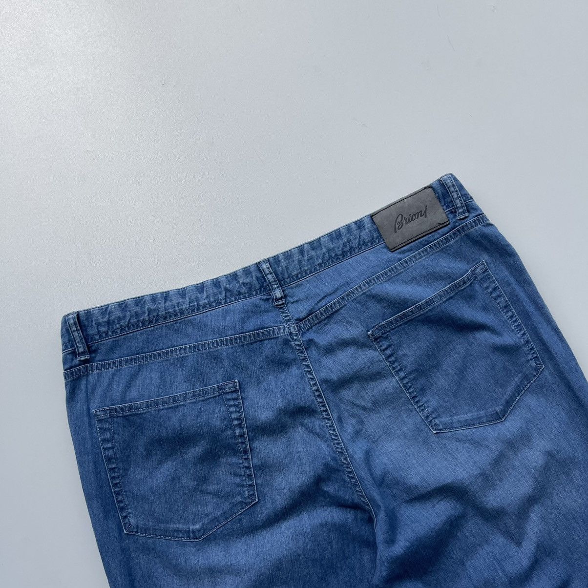 Brioni Brioni Meribel Trousers Regular Fit Denim Jeans Blue Size US 38 / EU 54 - 5 Thumbnail