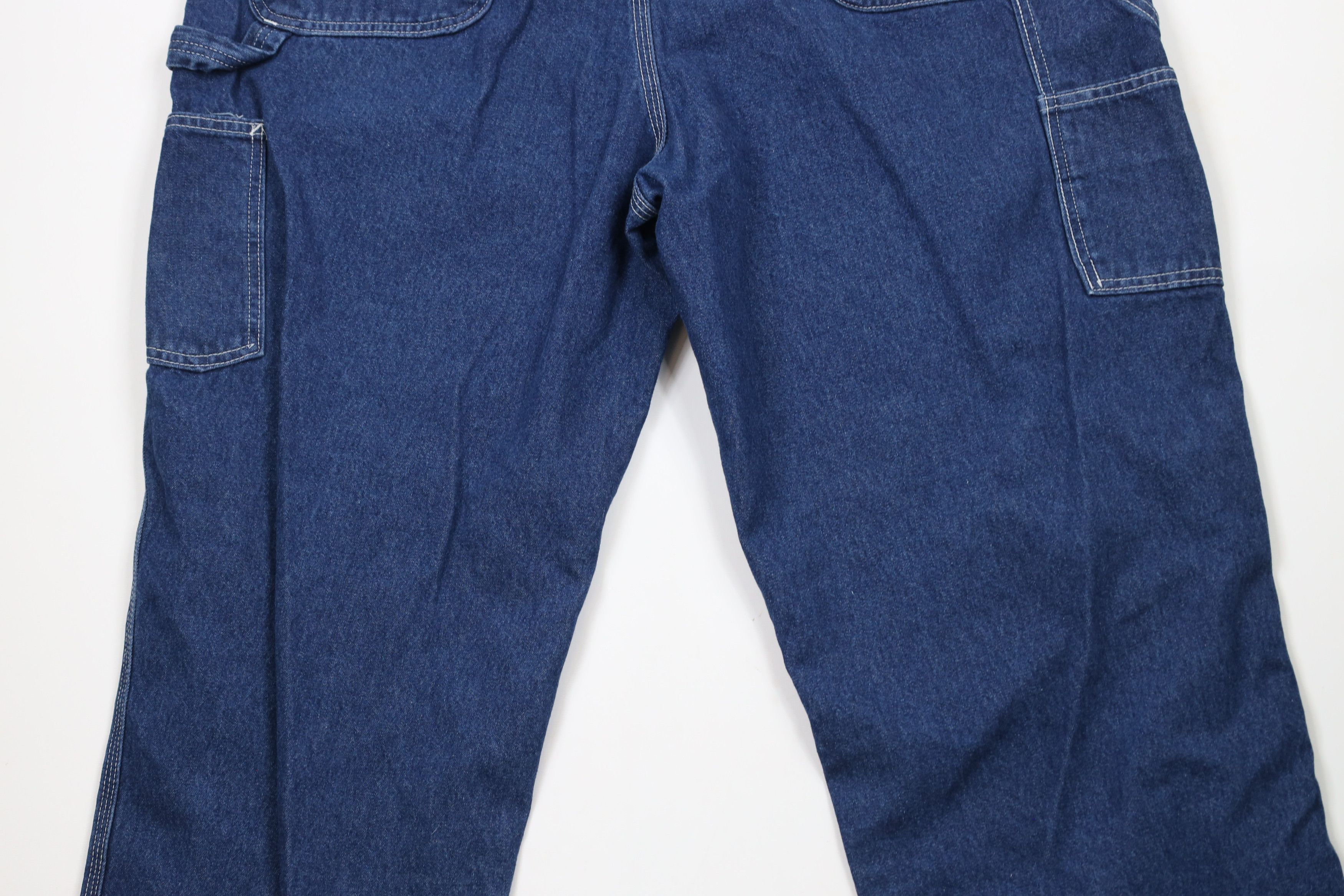 Carhartt × Vintage Vintage Y2K Carhartt Loose Fit Wide Leg Dungaree Denim Jeans Size US 42 / EU 58 - 10 Thumbnail