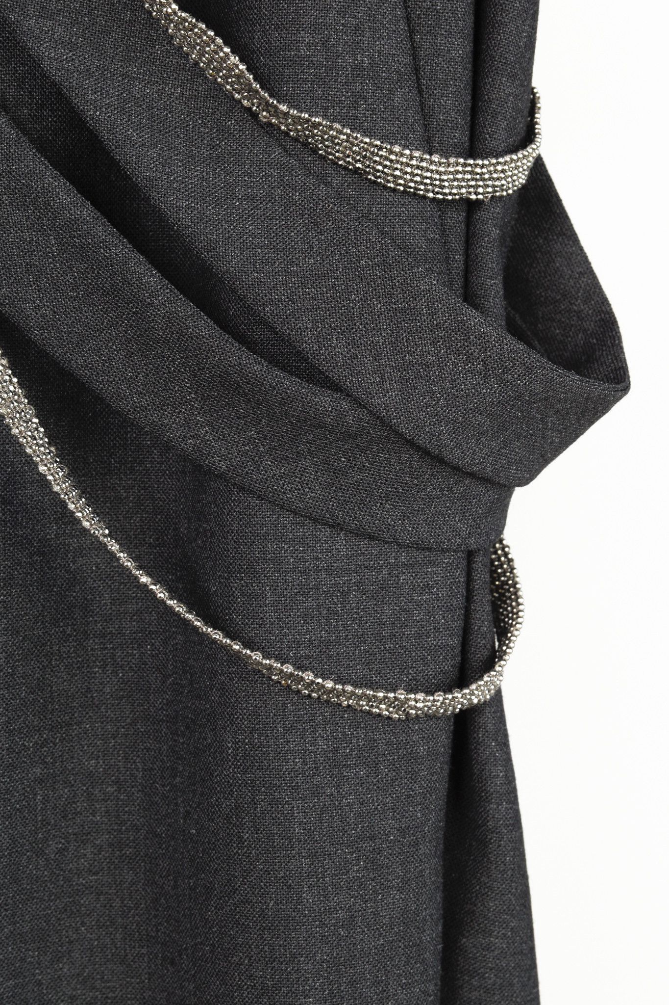 Brunello Cucinelli Brunello Cucinelli Stretch-Wool Monili-Belt-Loop Trousers Size 27" / US 4 / IT 40 - 6 Thumbnail