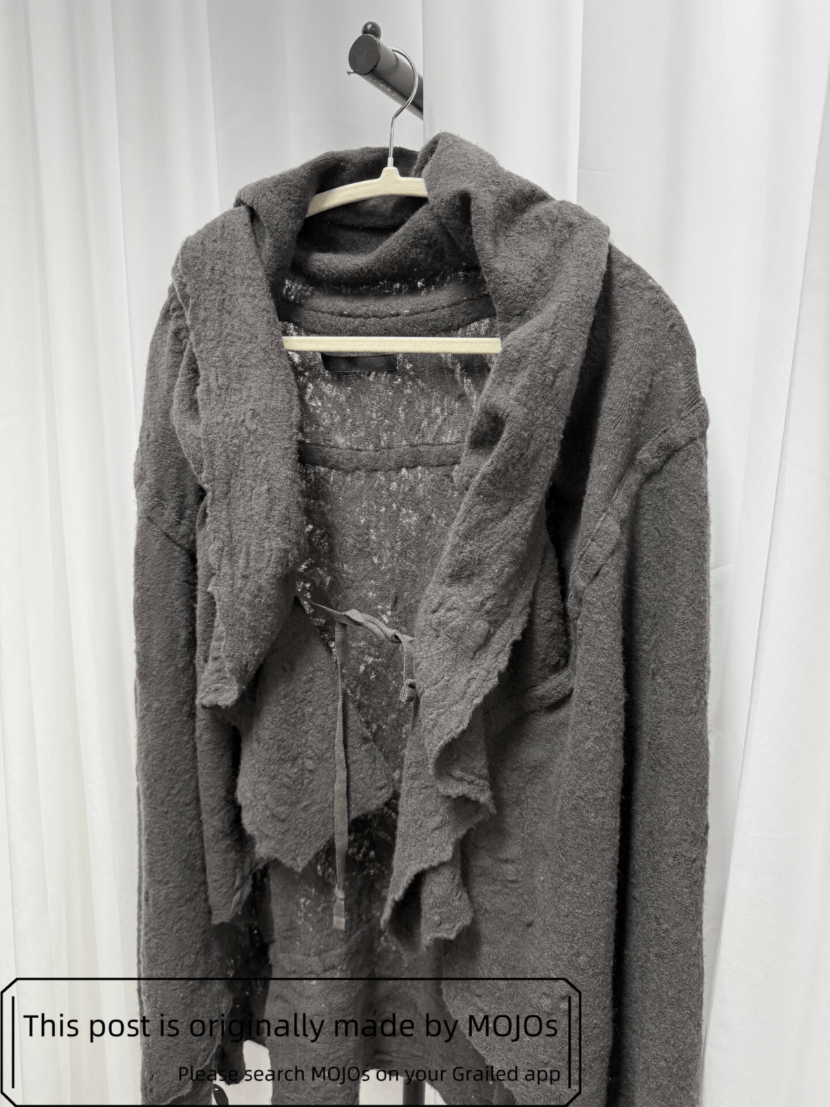 Julius Julius 7 Distressed Cape Scarf Size US M / EU 48-50 / 2 - 2 Thumbnail