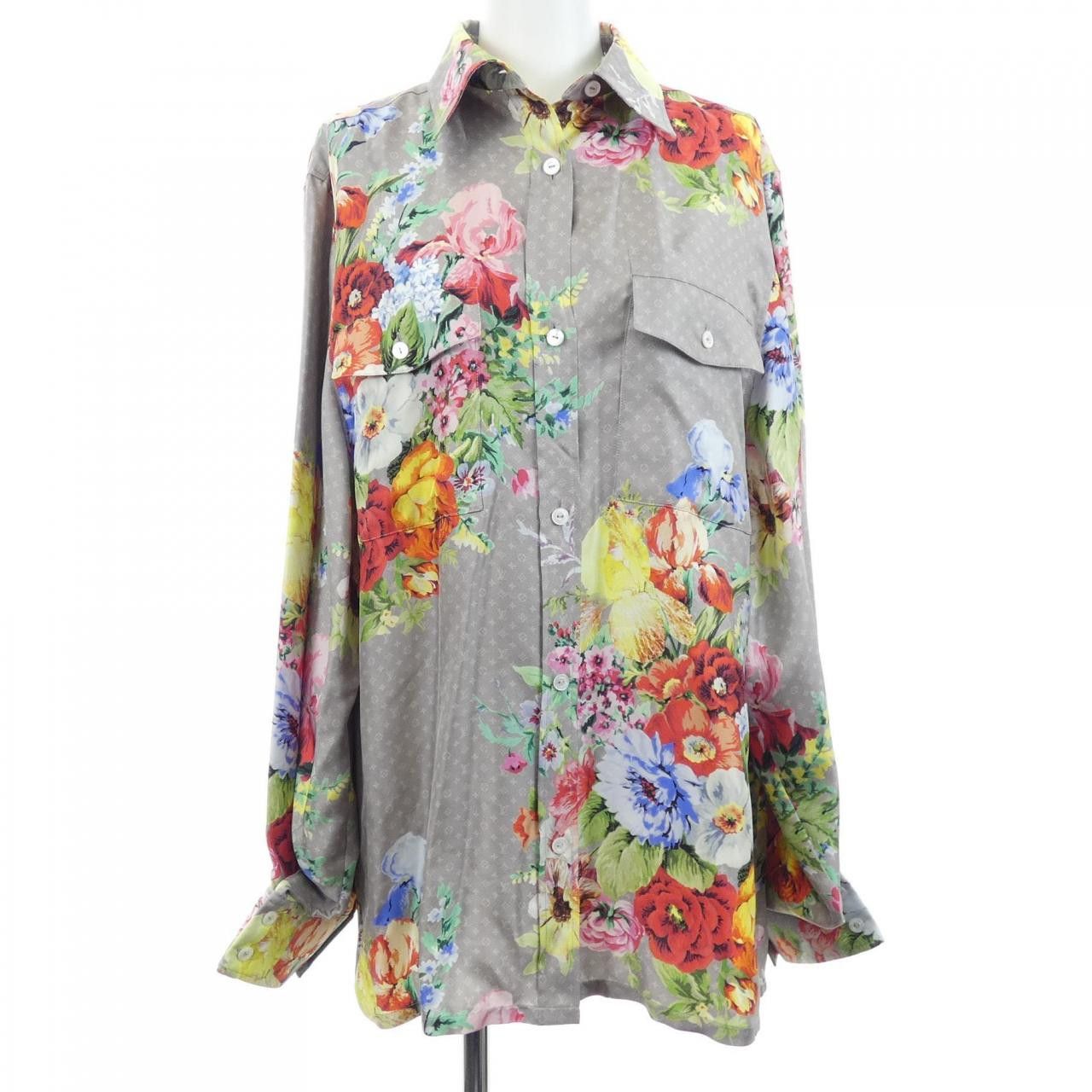 Louis Vuitton Louis Vuitton Louis Vuitton FNTO88SR8 Silk Shirt Others Dress Shirt FNTO88SR8 DUTY FREE for USA Size ONE SIZE - 1 Thumbnail