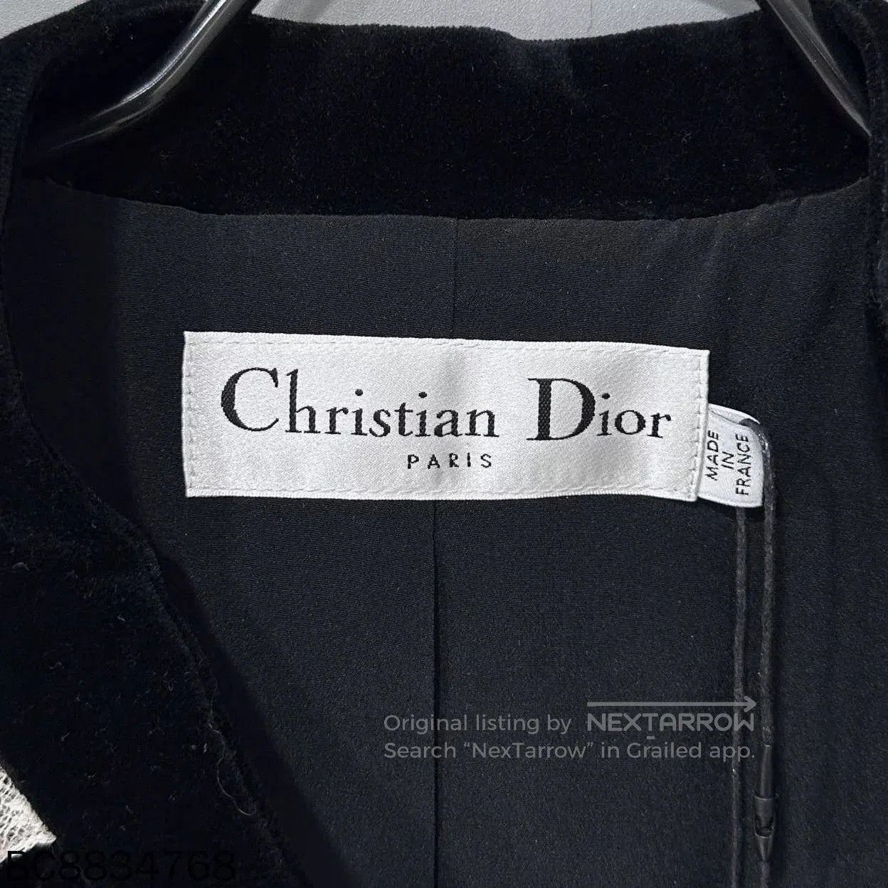 Dior Dior Velvet Lace Collar Coat. Size XXS / US 00 / IT 34 - 4 Thumbnail