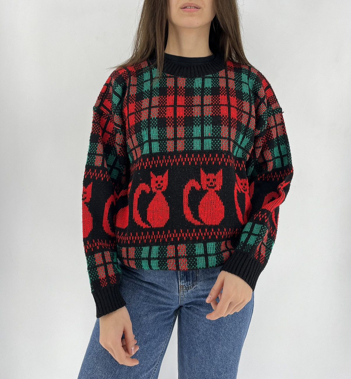 Other Knit Street Vintage Womens Sweater Art Made in USA Size M / US 6-8 / IT 42-44 - 1 Thumbnail