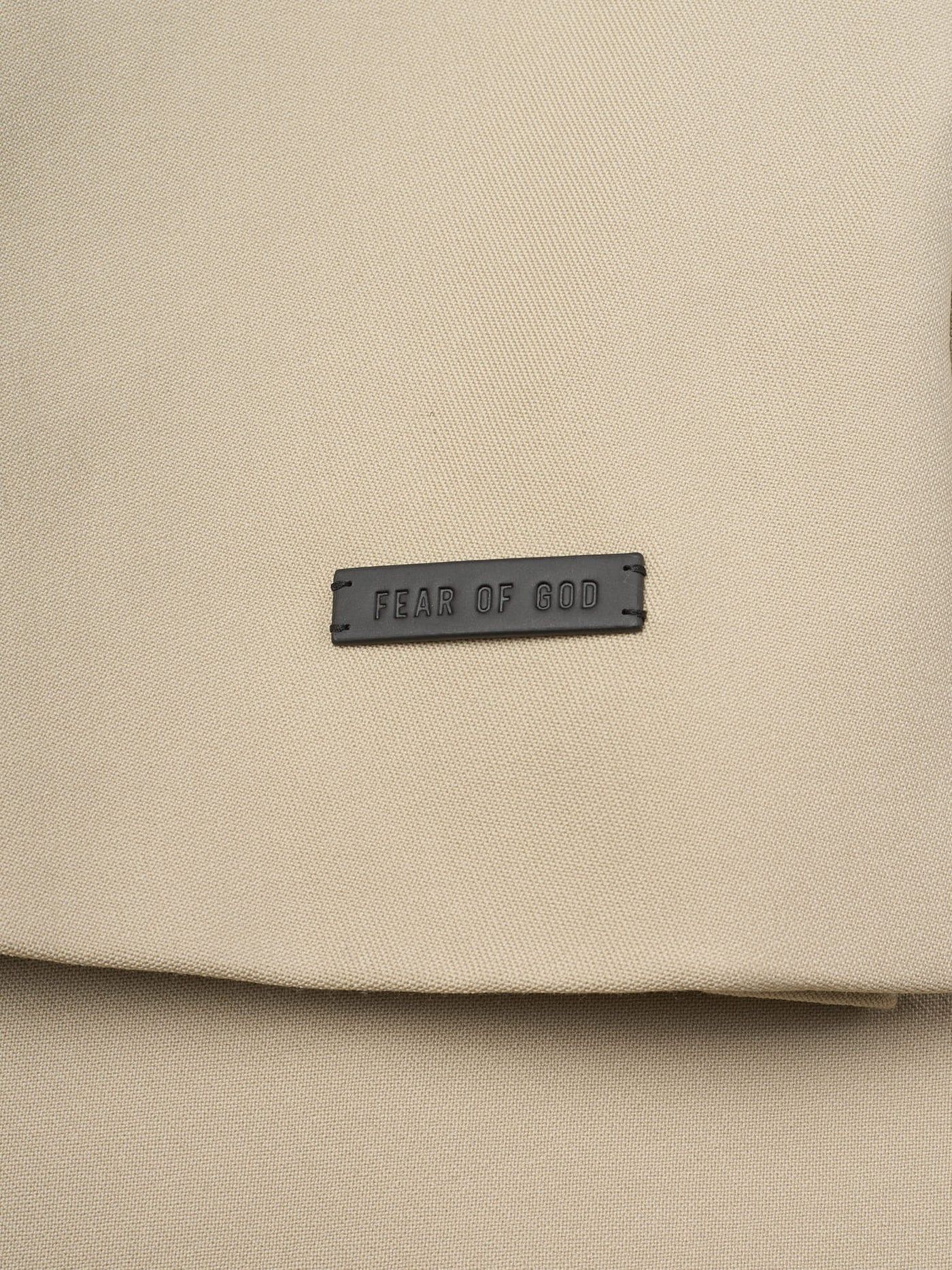Fear of God FEAR OF GOD Beige Eternal Virgin Wool Lapelless Jacket Size 40R - 7 Thumbnail