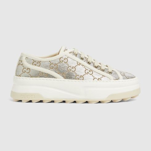 oc11z1025 GG Sneakers in Metallic Silver