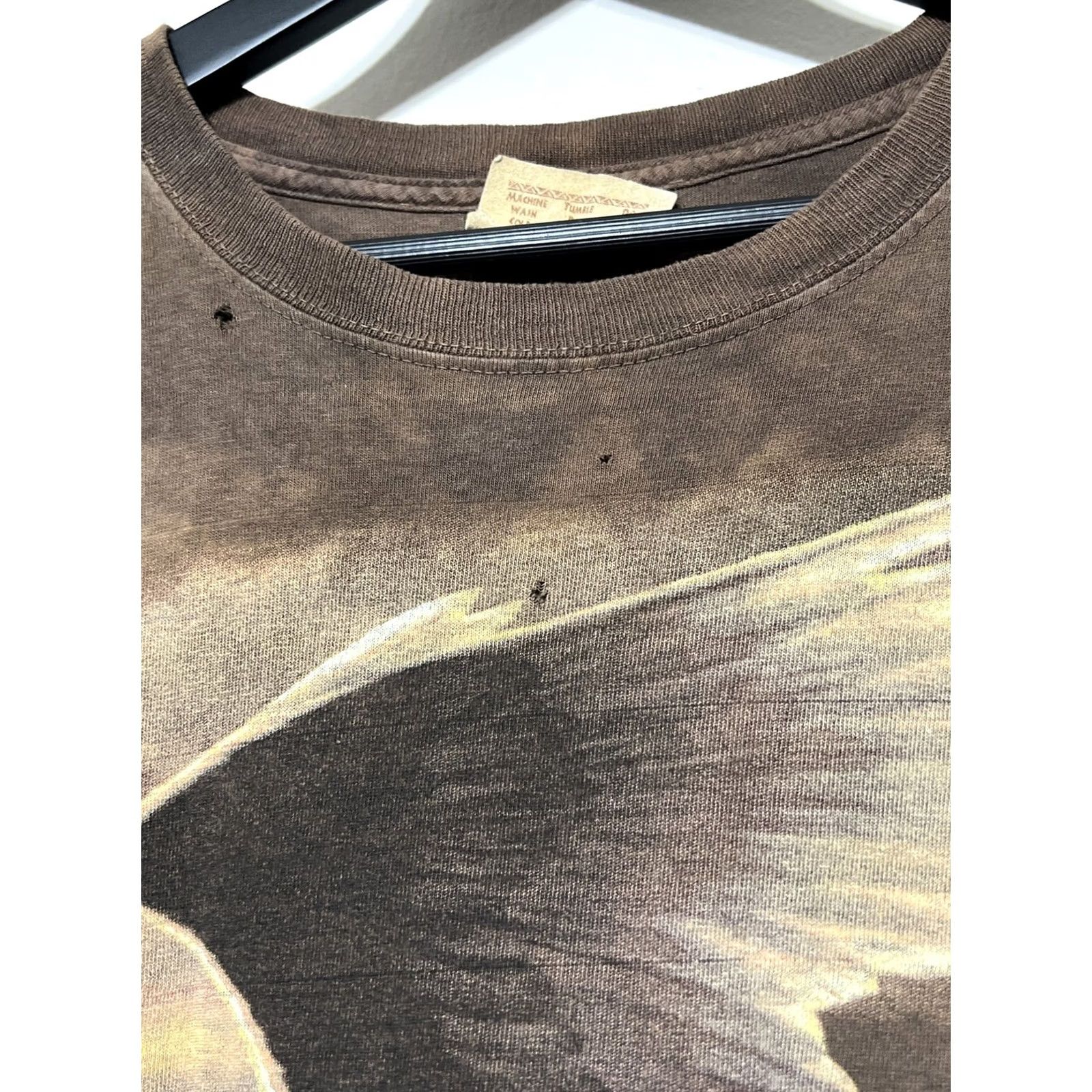 The Mountain VINTAGE The Mountain Eagle Nature Tie Dye T Shirt Brown Size L Mens Shirts 90s Animals Nature Vintage Size US L / EU 52-54 / 3 - 3 Thumbnail