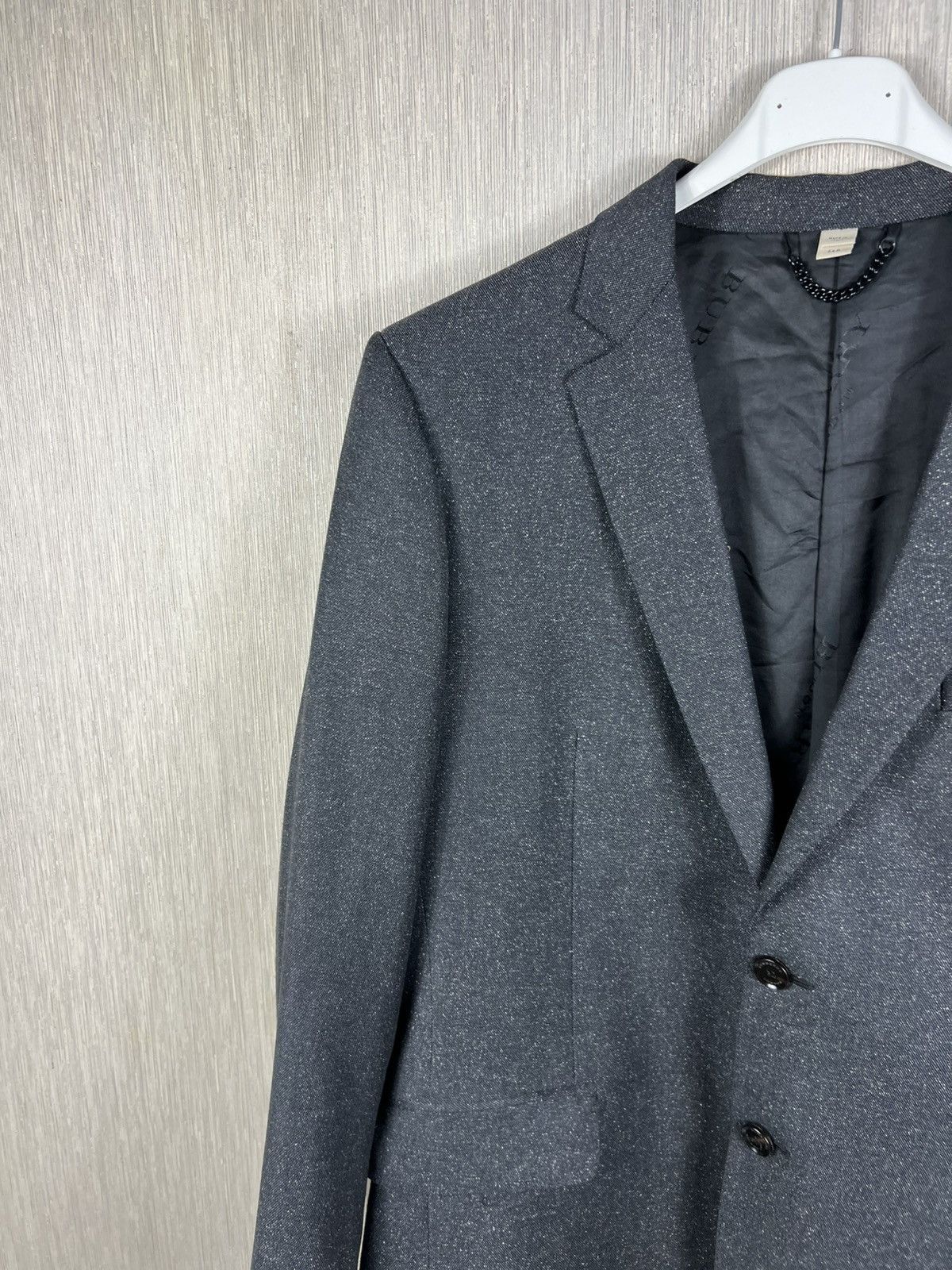 Burberry Burberry London wool silk gradient grey spray blazer jacket Size 54R - 12 Thumbnail