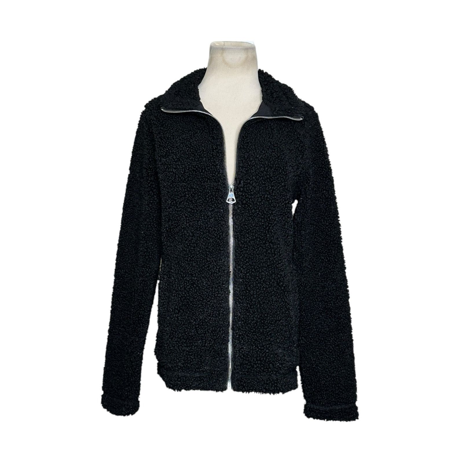 H&M H&M black teddy long sleeves full zip jacket size XS Size XS / US 0-2 / IT 36-38 - 6 Thumbnail