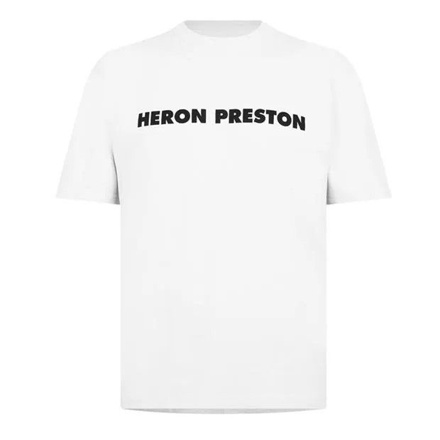 image of Heron Preston O1G2R1Mq0524 This Is Not Merch T-Shirts In White, Men's (Size XS)