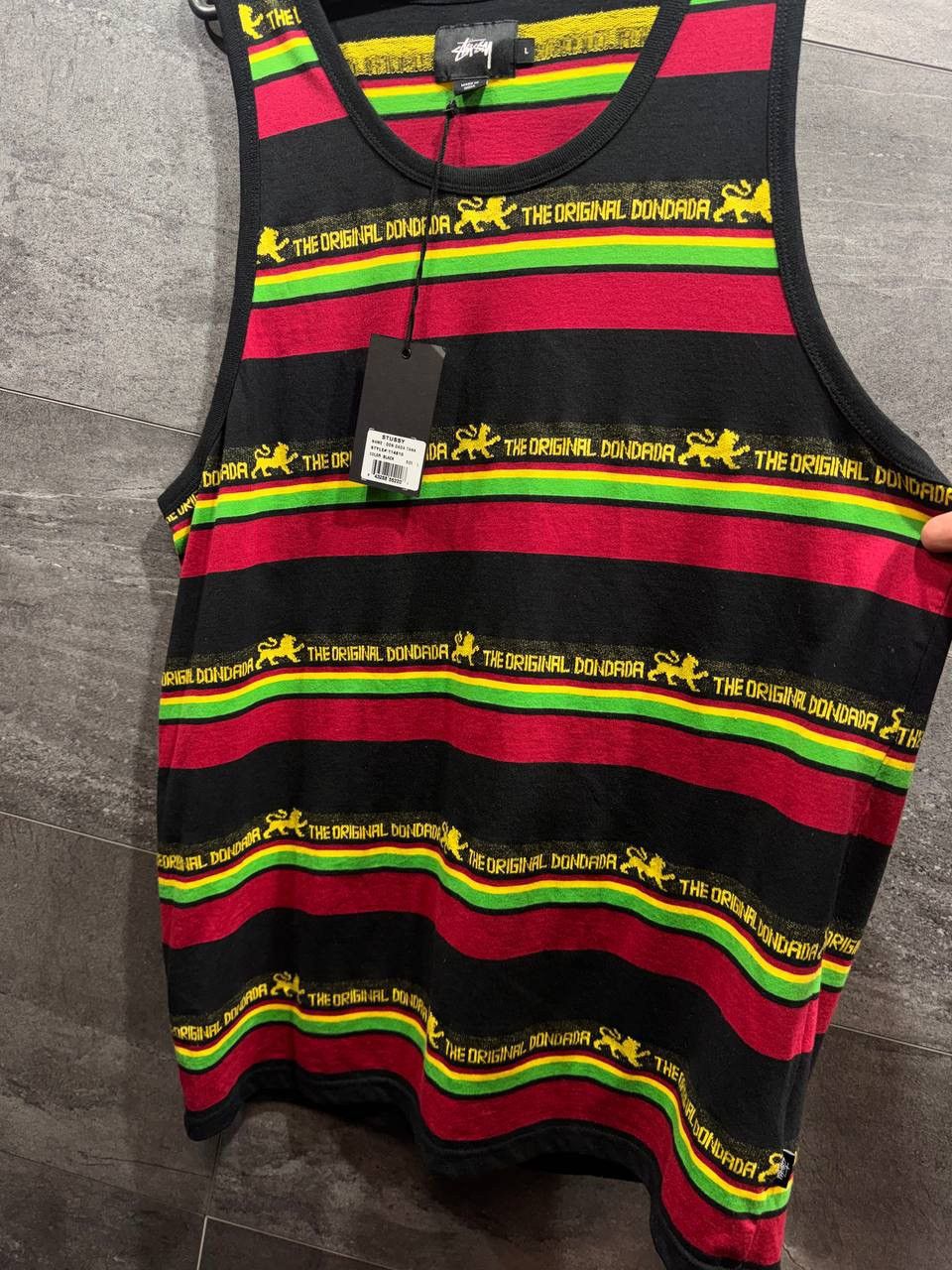 Stussy Stussy Don Dada Striped Tank Top Shirt Summer 2015 Mens Size US L / EU 52-54 / 3 - 5 Thumbnail