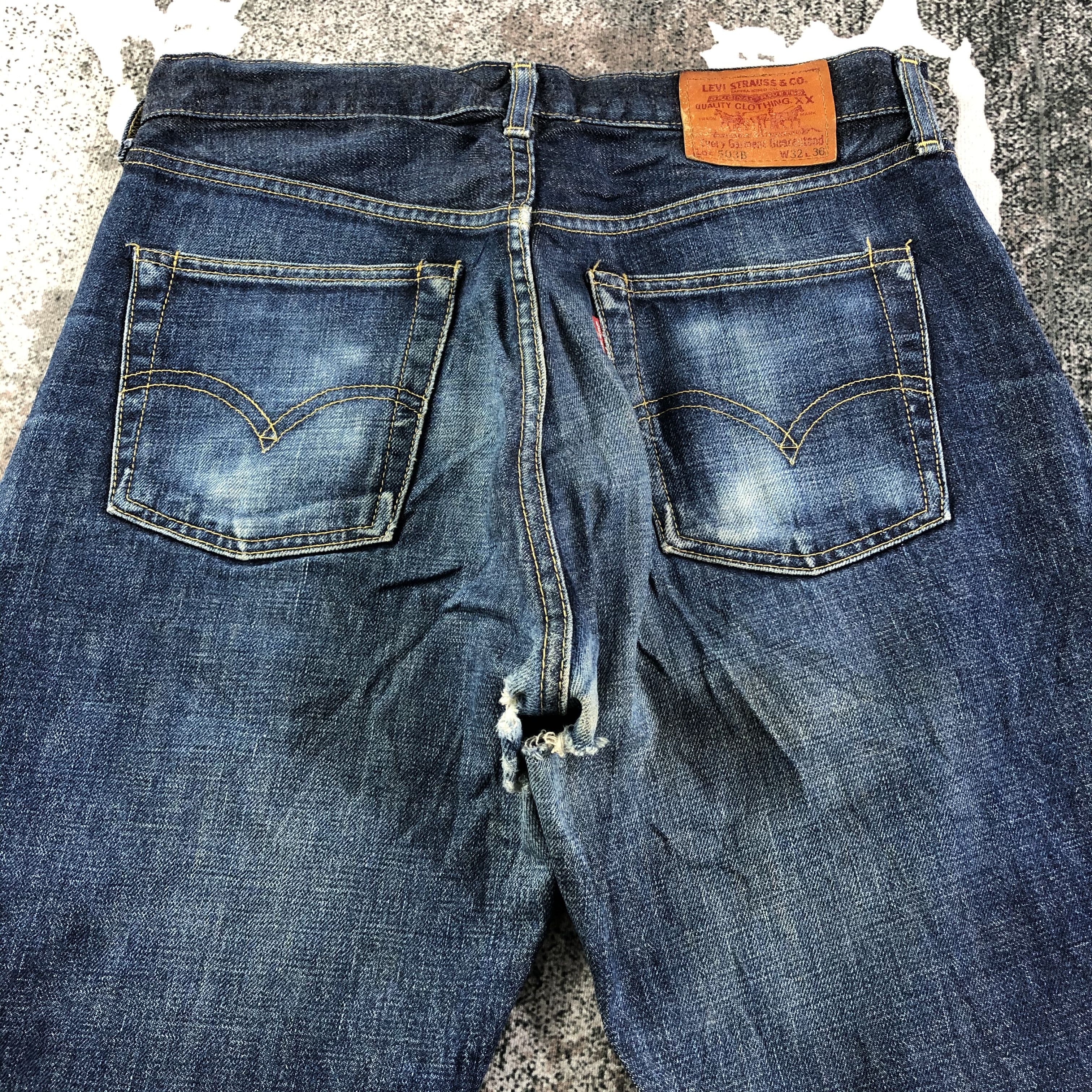 Levi's Vintage Levis 503 Redline Jeans Selvedge Denim KJ1803 Size US 32 / EU 48 - 4 Thumbnail