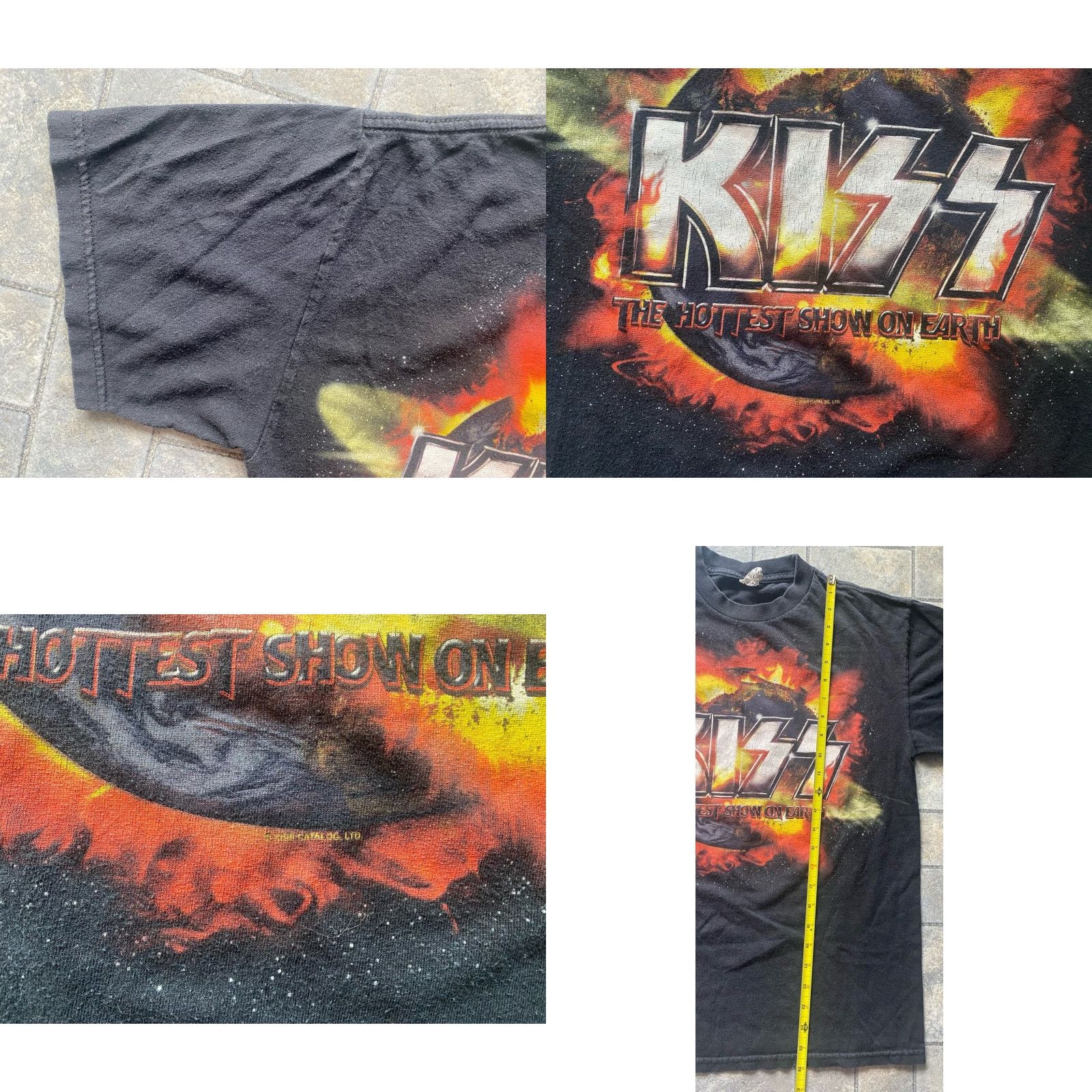 Vintage VINTAGE 2010 KISS Tour T Shirt Alstyle Men’s M Black Band Rock Shirt Mens Size US M / EU 48-50 / 2 - 8 Thumbnail