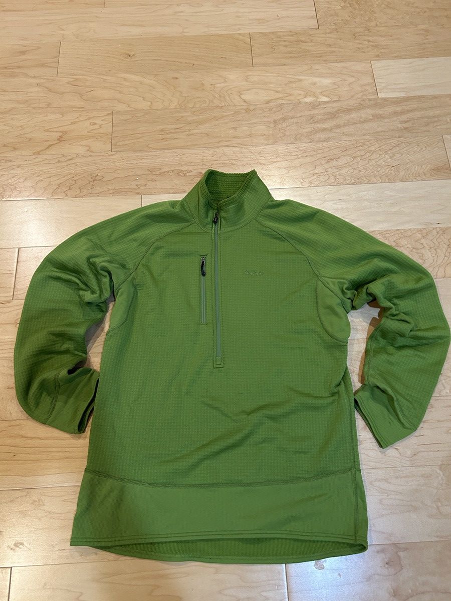Patagonia 1/4 Zip Polartec Fleece Leaf Green Large