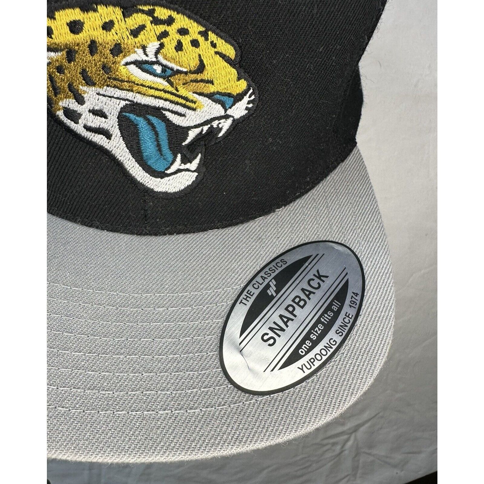 NFL Yupoong Jacksonville Jaguars NFL CAP/HAT Black/Grey Snapback Size ONE SIZE - 3 Thumbnail