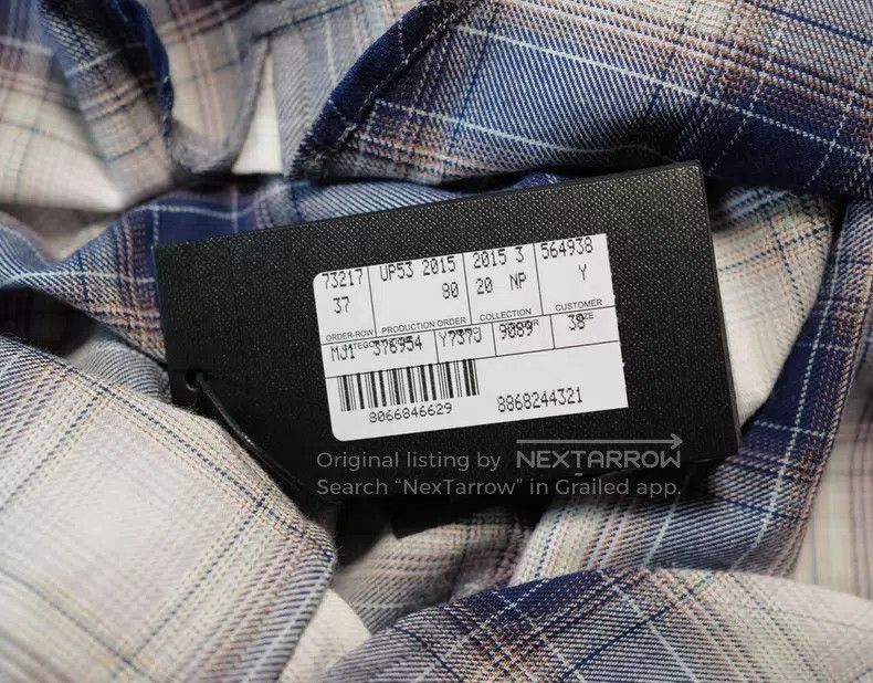 Saint Laurent Paris Saint Laurent Paris Size 38 Plaid Shirt i Size US M / EU 48-50 / 2 - 4 Thumbnail