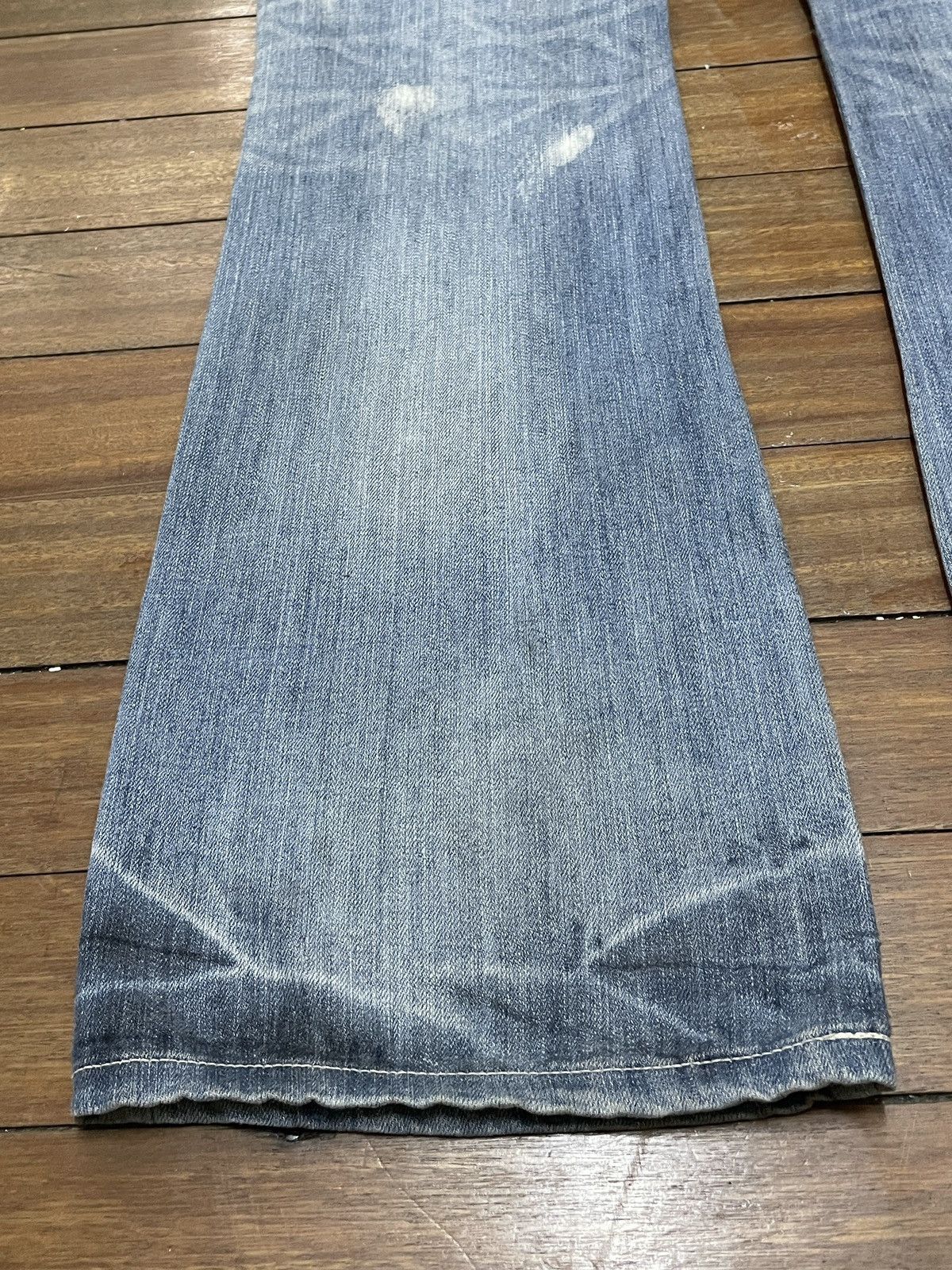 14th Addiction Rare Design Vintage Japanese Brand Cook Flared Jeans 1990s Size US 34 / EU 50 - 7 Thumbnail